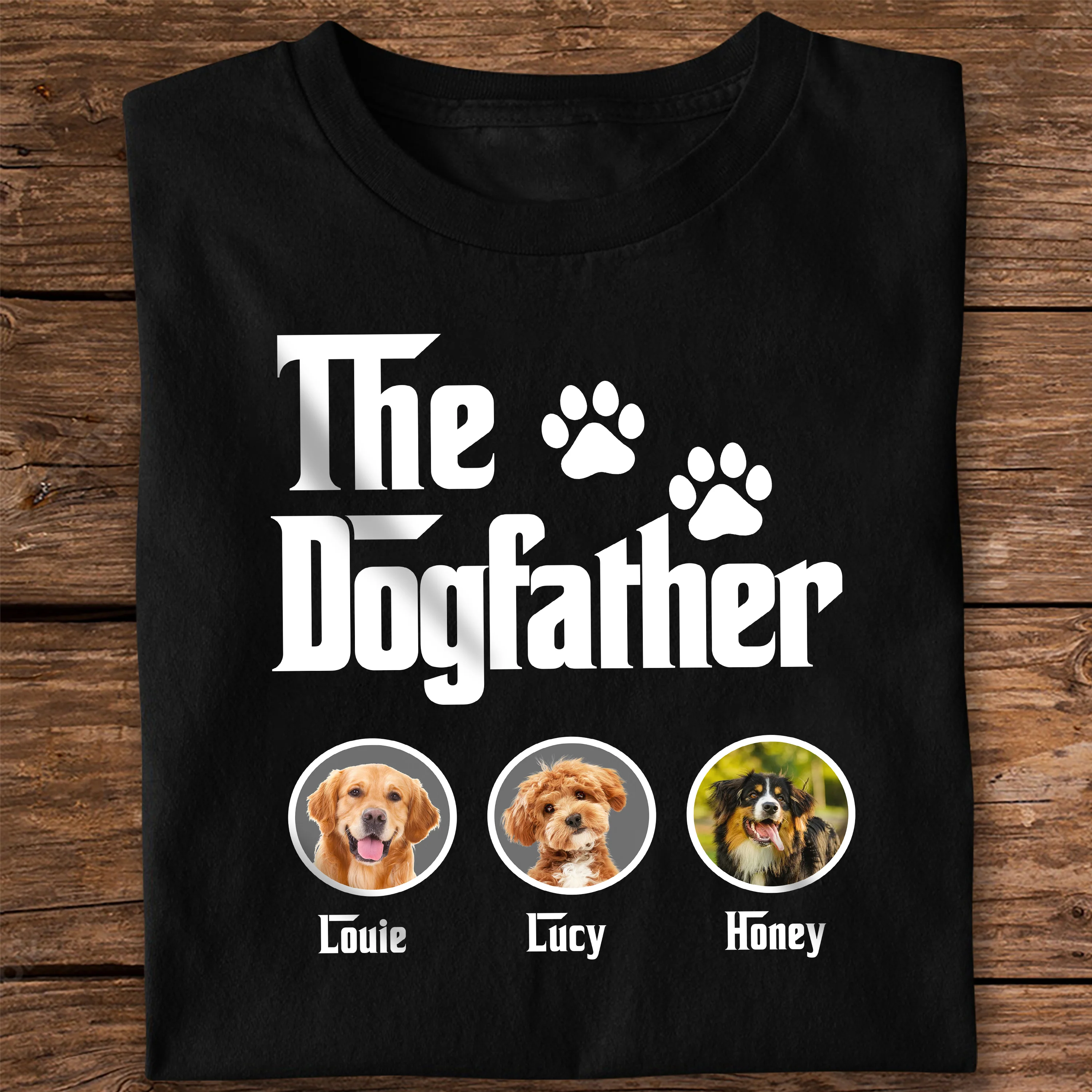 Custom Photo The Dogfather Dark Shirt For Dad TH10 892911 - Image 4