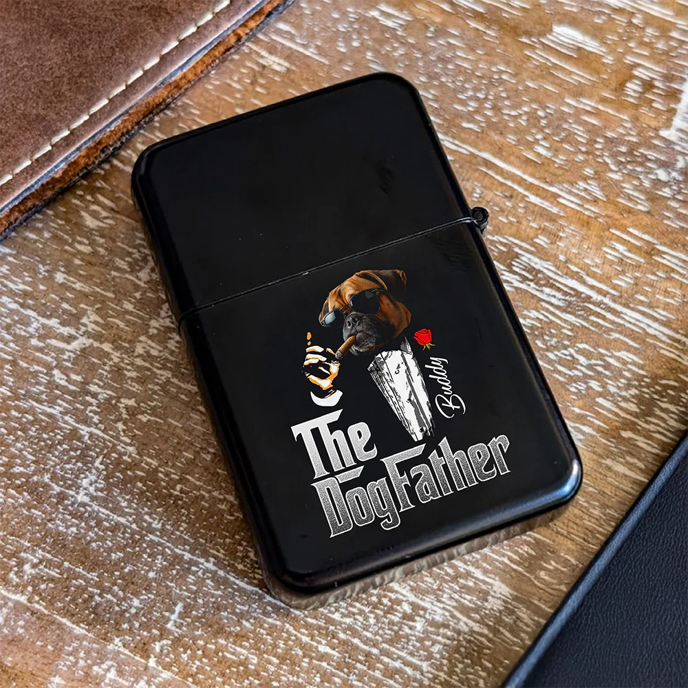 Custom Photo The Dogfather Metal Lighter TH10 896849 - Image 4