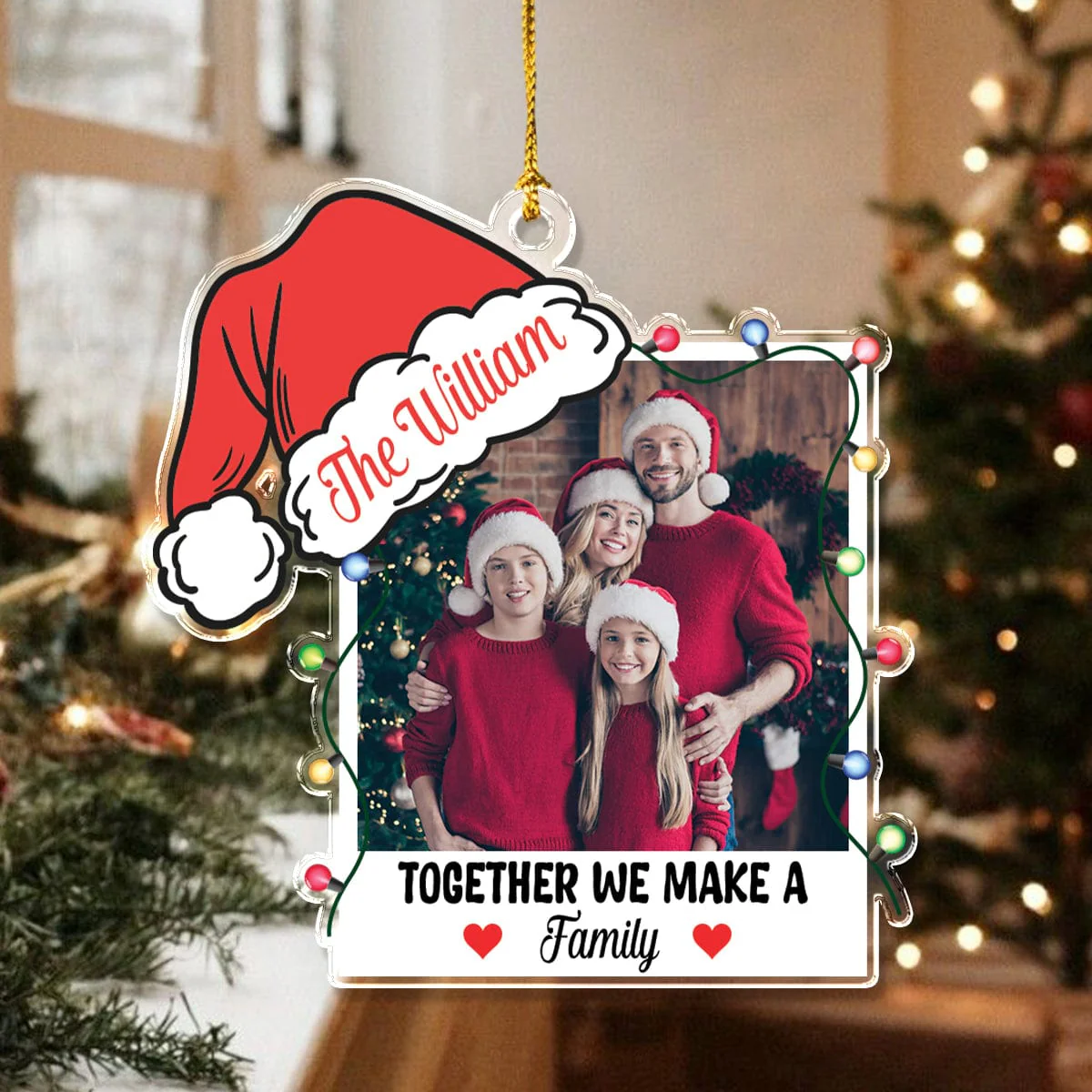 Custom Photo There's No Place Like Home Family Acrylic Ornament TH10 892051 - Image 3