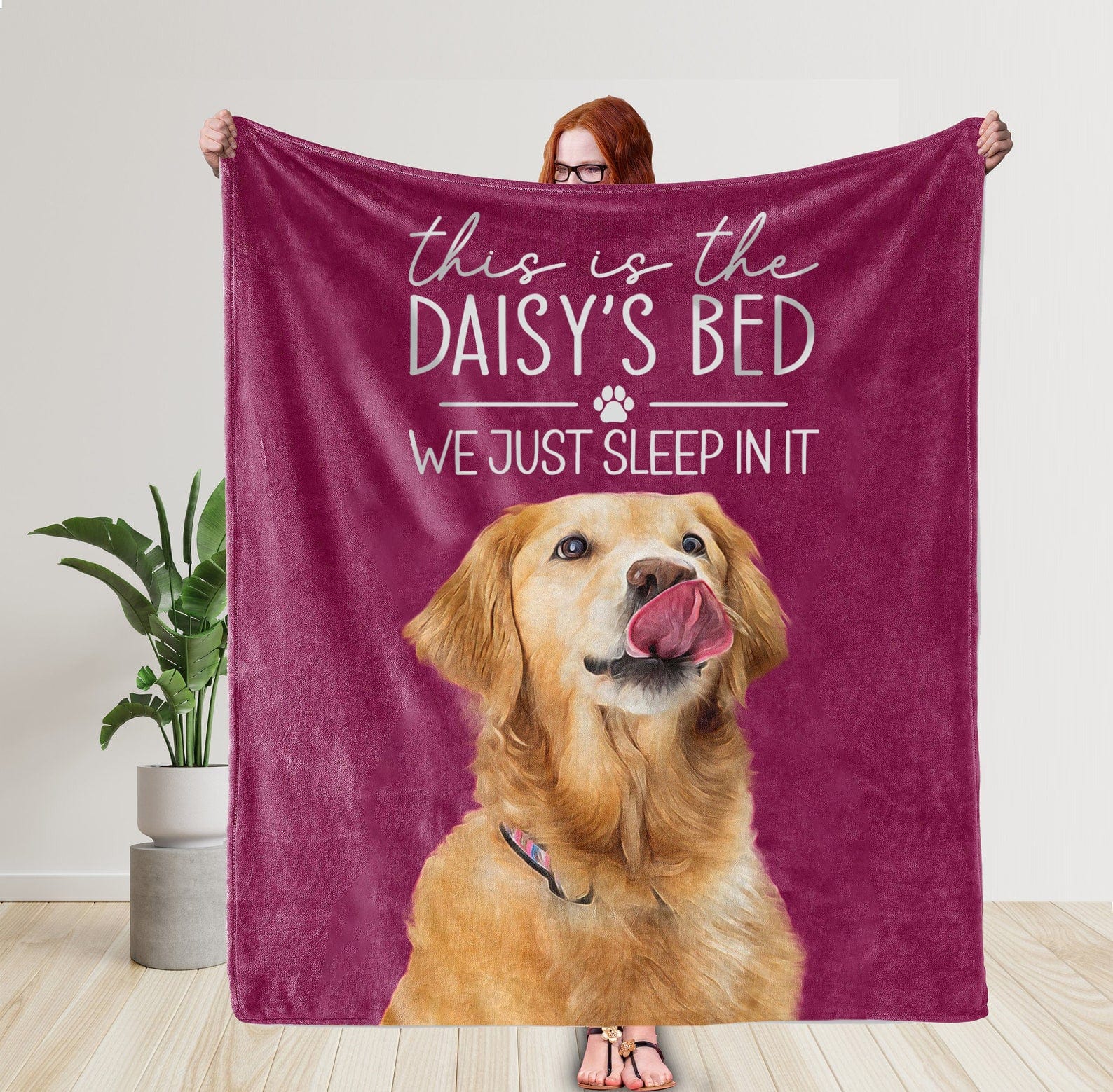 Custom Photo This Is Your Bed Pet Blanket Oil Painting T368 889931 - Image 2