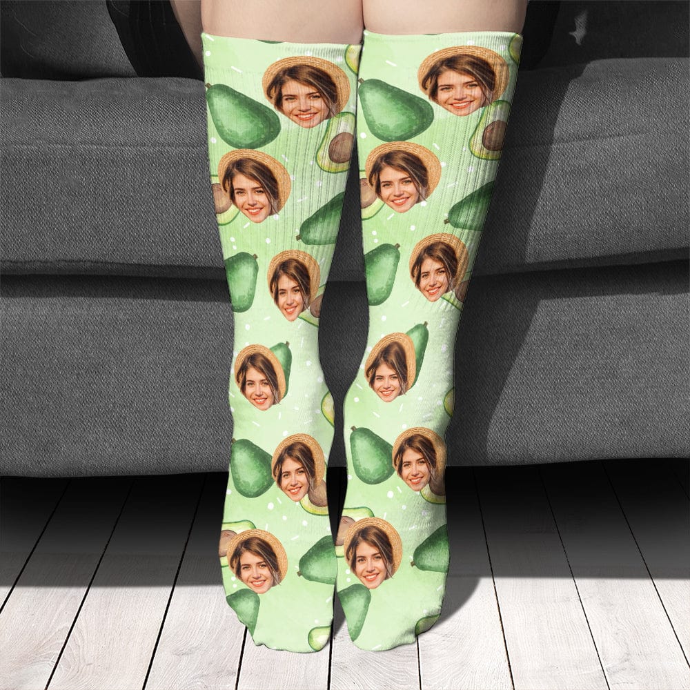 Custom Photo Tie Dye Background For Christmas Sock N304 890241