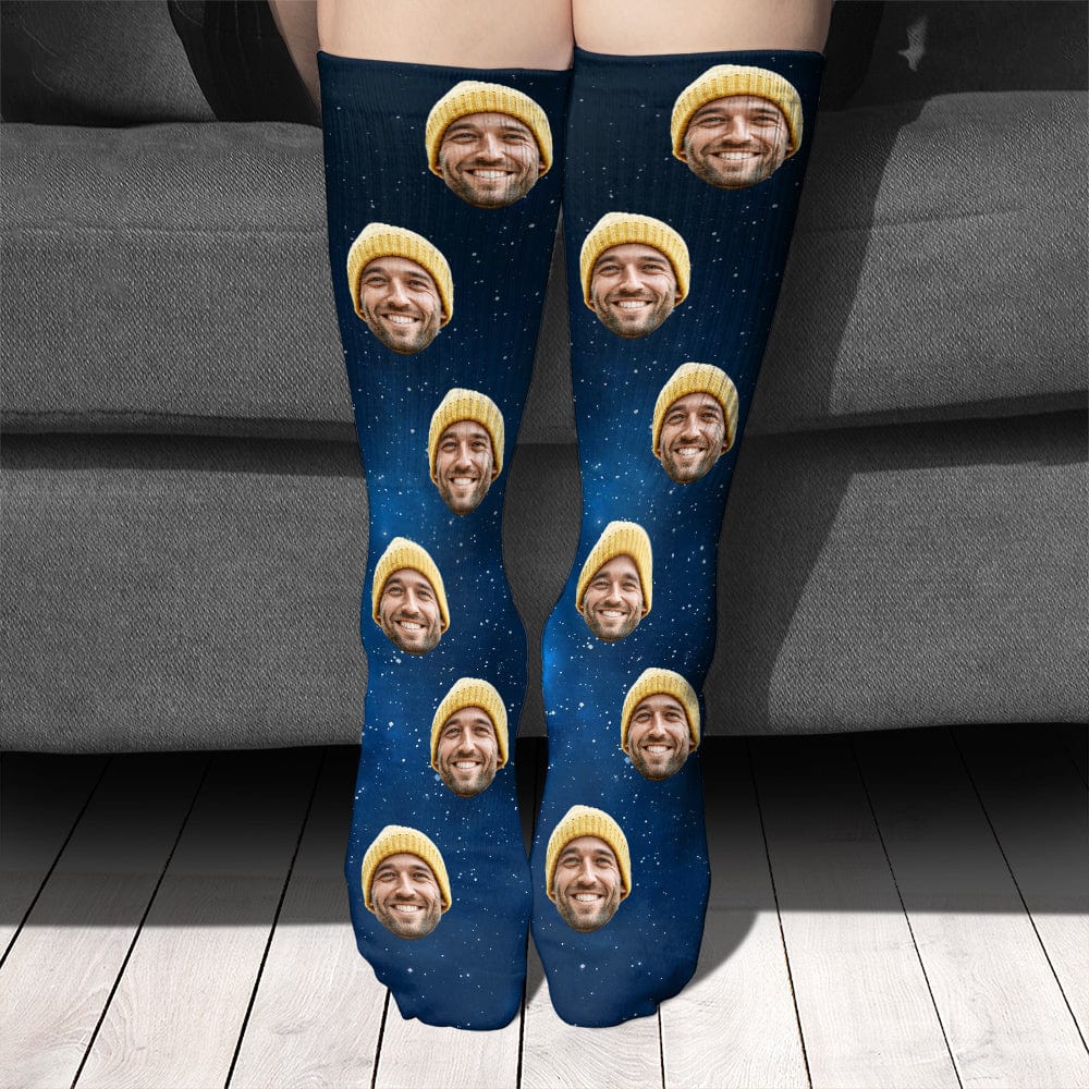 Custom Photo Tie Dye Background For Christmas Sock N304 890241 - Image 3