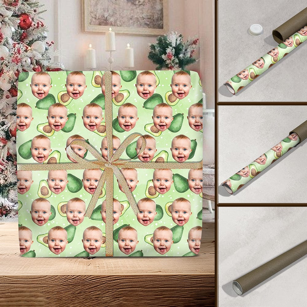 Custom Family Photo Tie Dye Background Wrapping Paper TH10 892209 - Image 3
