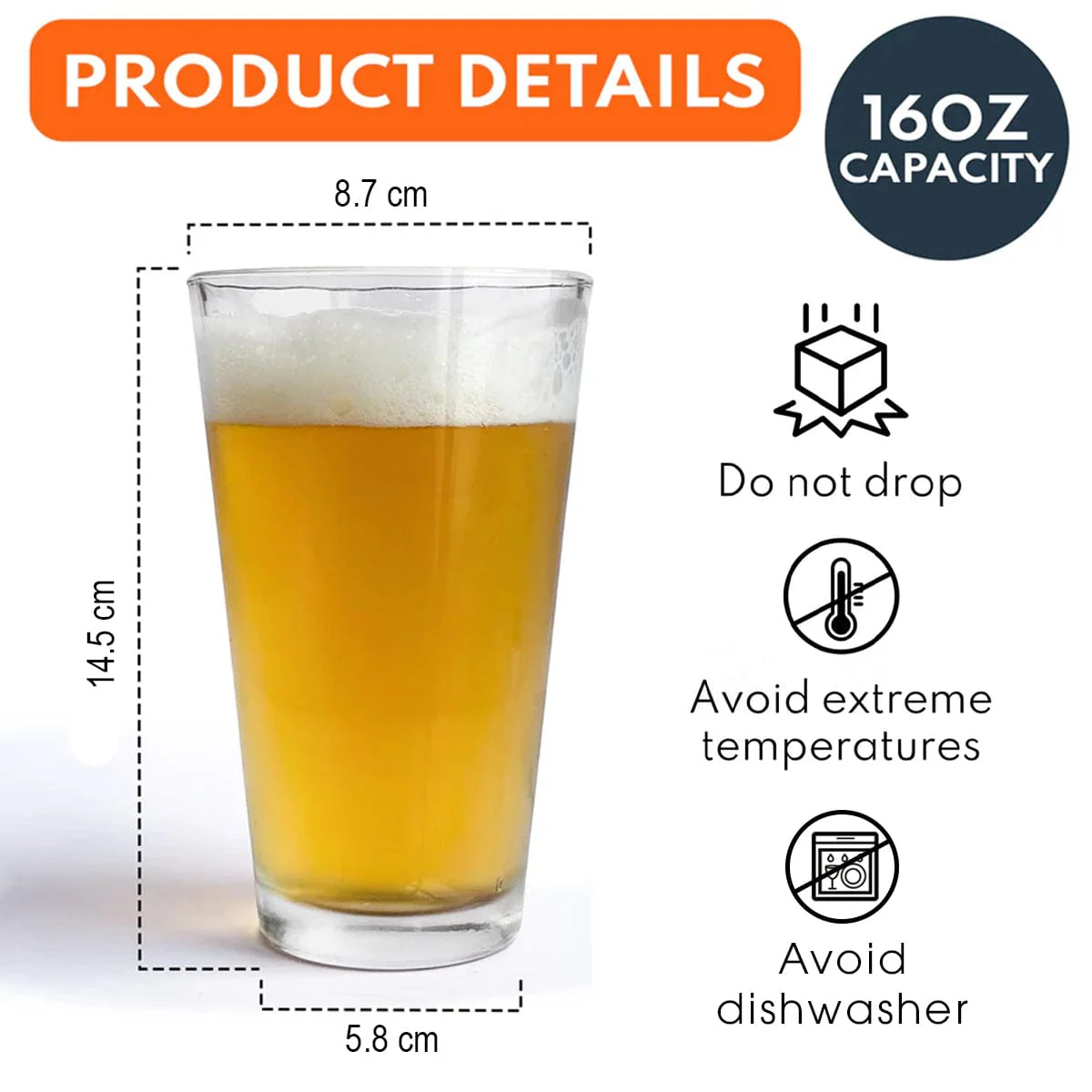 Custom Photo To Dad From The Reasons You Drink Engraved Beer Glass TH10 890999 - Image 5