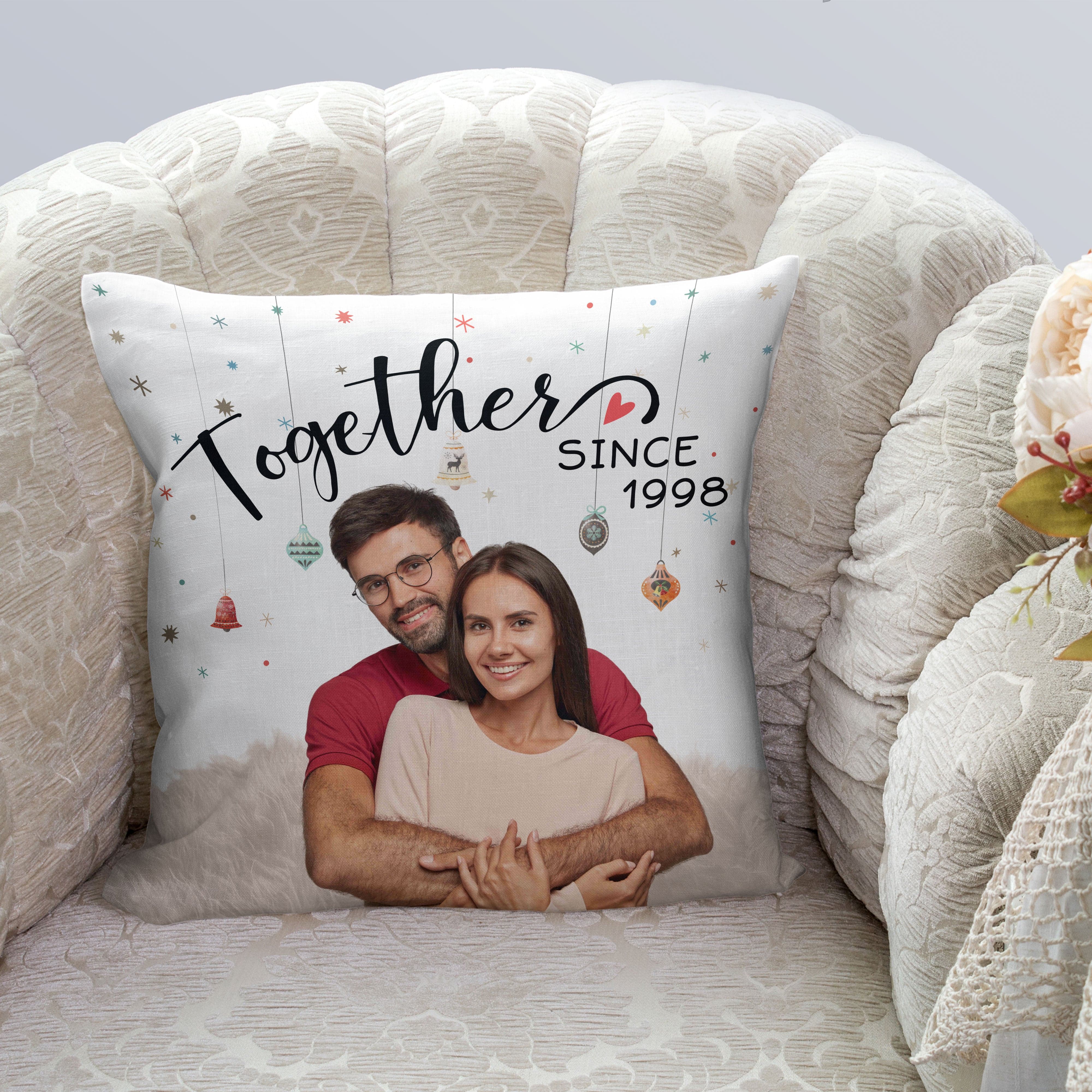 Custom Photo Together Since Couple Pillow TA29 889537