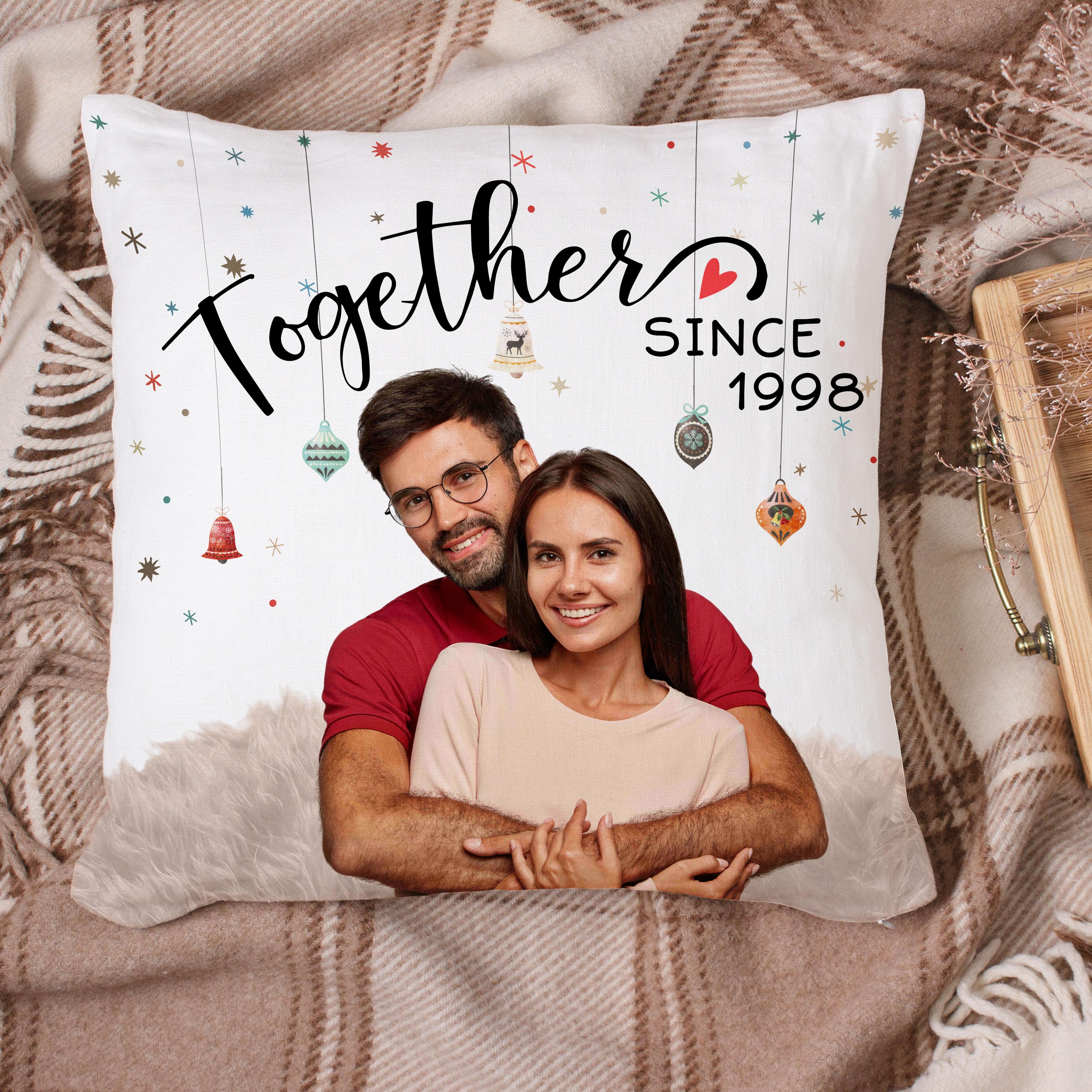 Custom Photo Together Since Couple Pillow TA29 889537 - Image 2