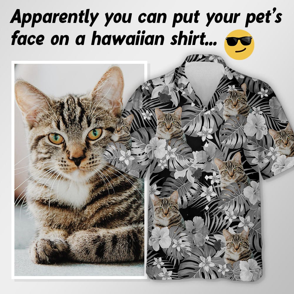 Custom Photo Tropical Style Cat Hawaii Shirt TH10 N304 889467 - Image 4