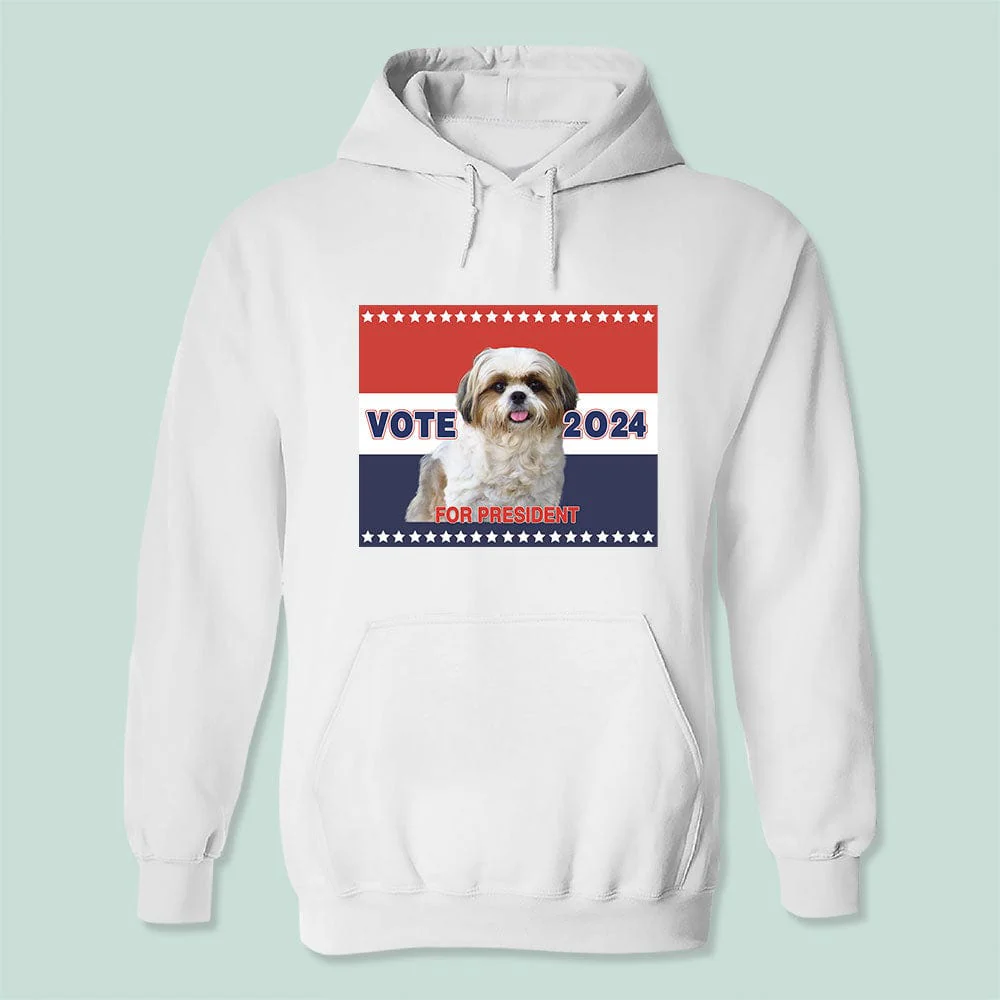 Custom Photo Vote For President 2024 Dog Shirt T368 889463