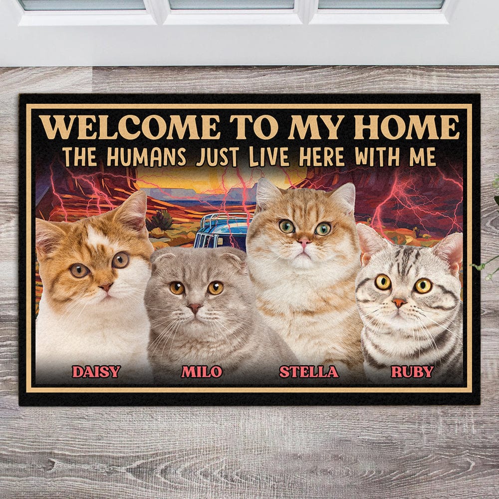Custom Photo Welcome To My Home Cat Doormat DA199 890623 - Image 4