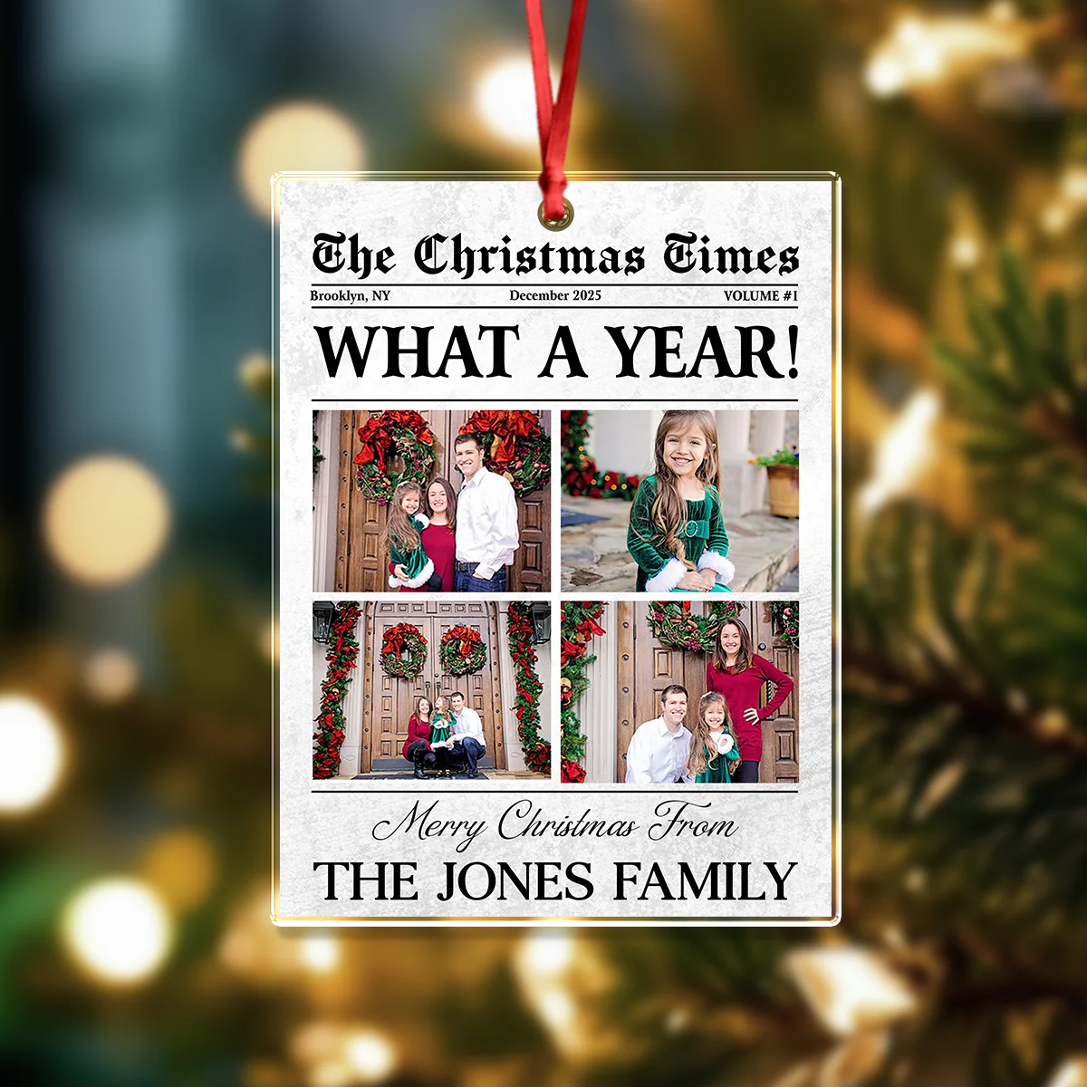 Custom Photo What A Year Acrylic Ornament For Family TH10 894437 - Image 8