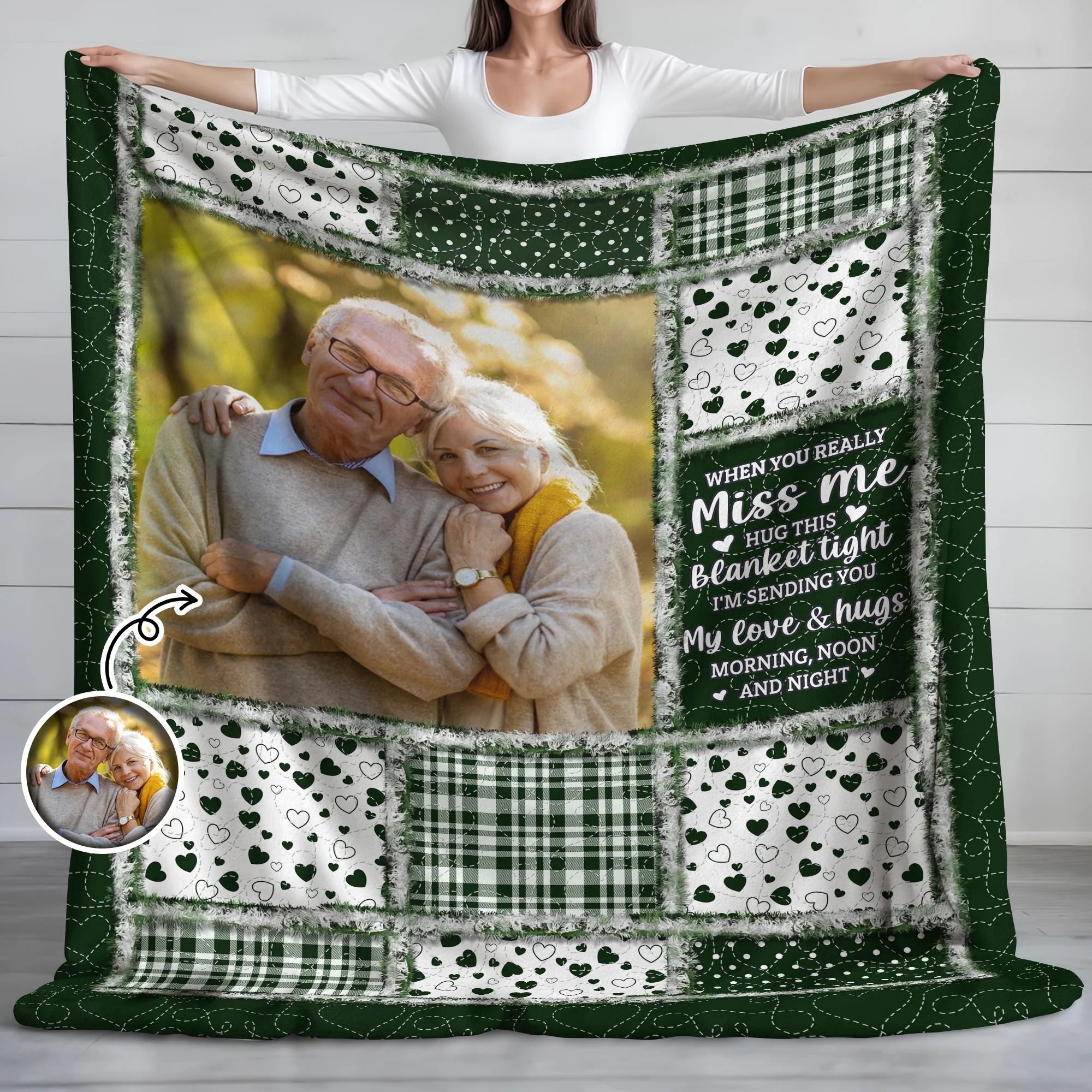 Custom Photo When You Miss Me Memorial Blanket TH10 896095 - Image 5