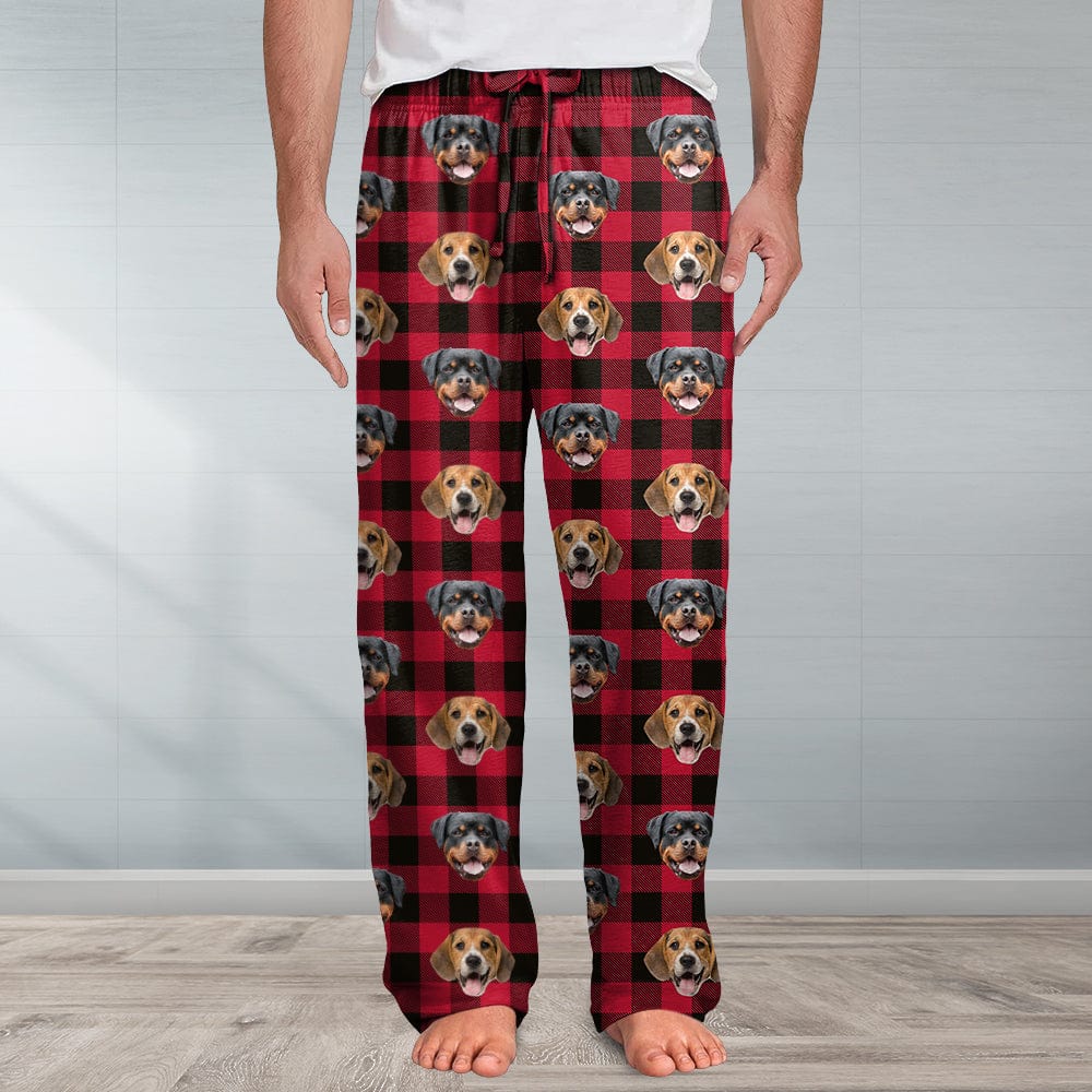 Custom Photo With Christmas Pattern Dog Cat Man's Pants TH10 891479 - Image 3