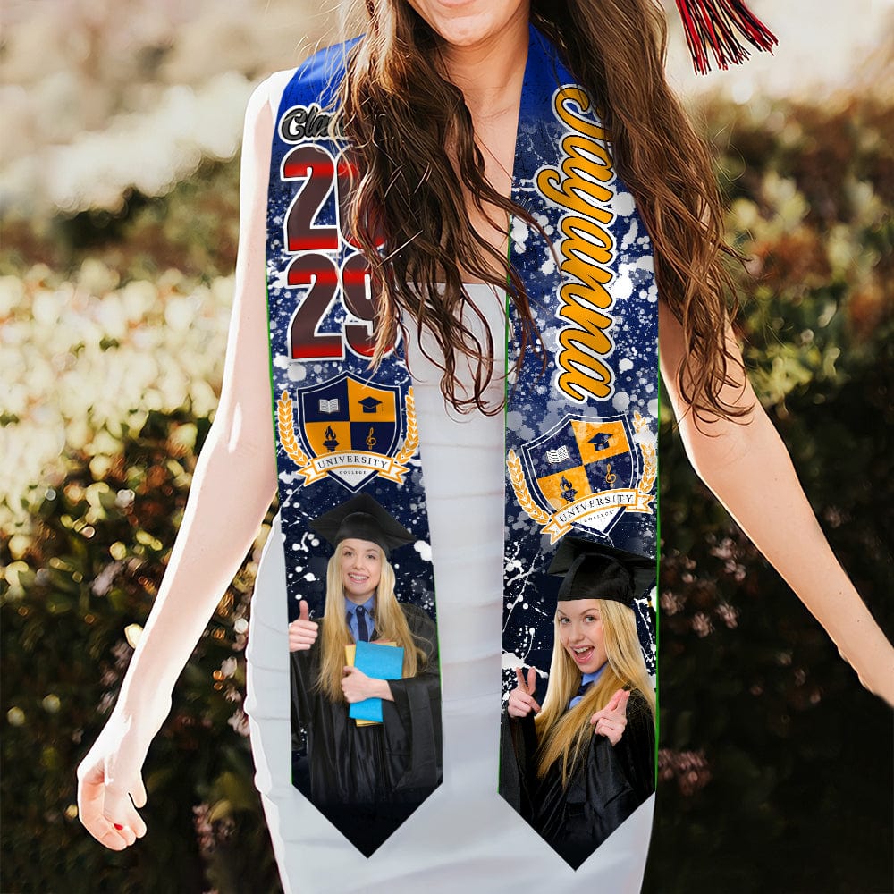 Custom Photo With Grunge Graduation Stoles N369 890697 CH07 - Image 41