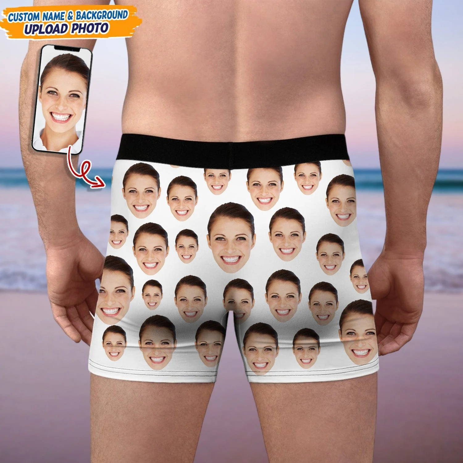 Custom Photo Worlds Greatest Cock Custom Mens All Over Print Boxer Briefs N304 889427 - Image 3