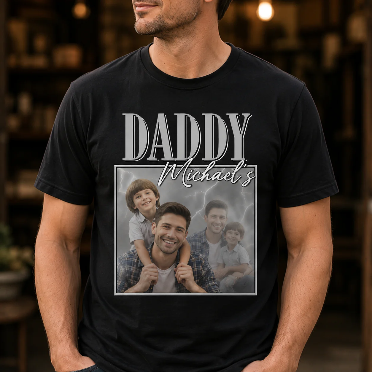 Custom Photo You And Your Daddy Dark Shirt TH10 169817 - Image 2