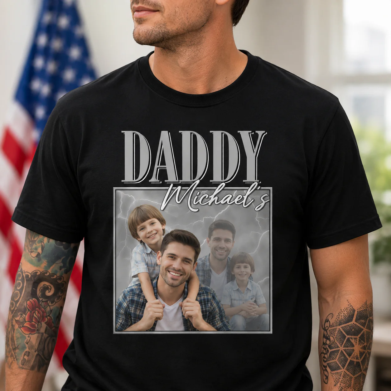 Custom Photo You And Your Daddy Dark Shirt TH10 169817 - Image 3