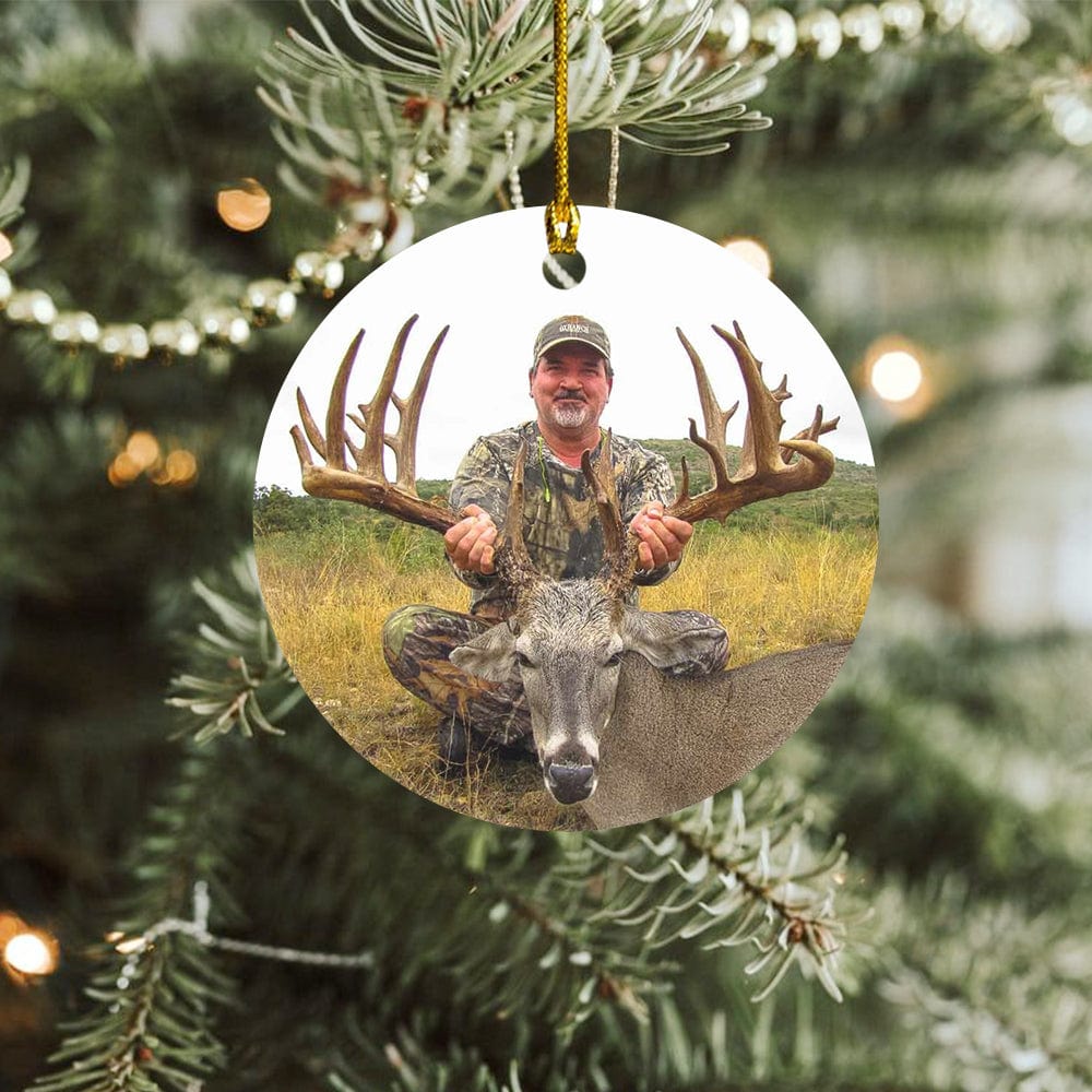 Custom Photo Your Deer Hunt Ceramic Ornament TH10 892169 - Image 4