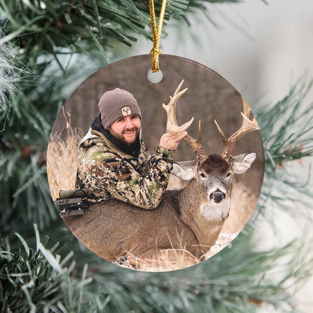 Custom Photo Your Deer Hunt Ceramic Ornament TH10 892169 - Image 5