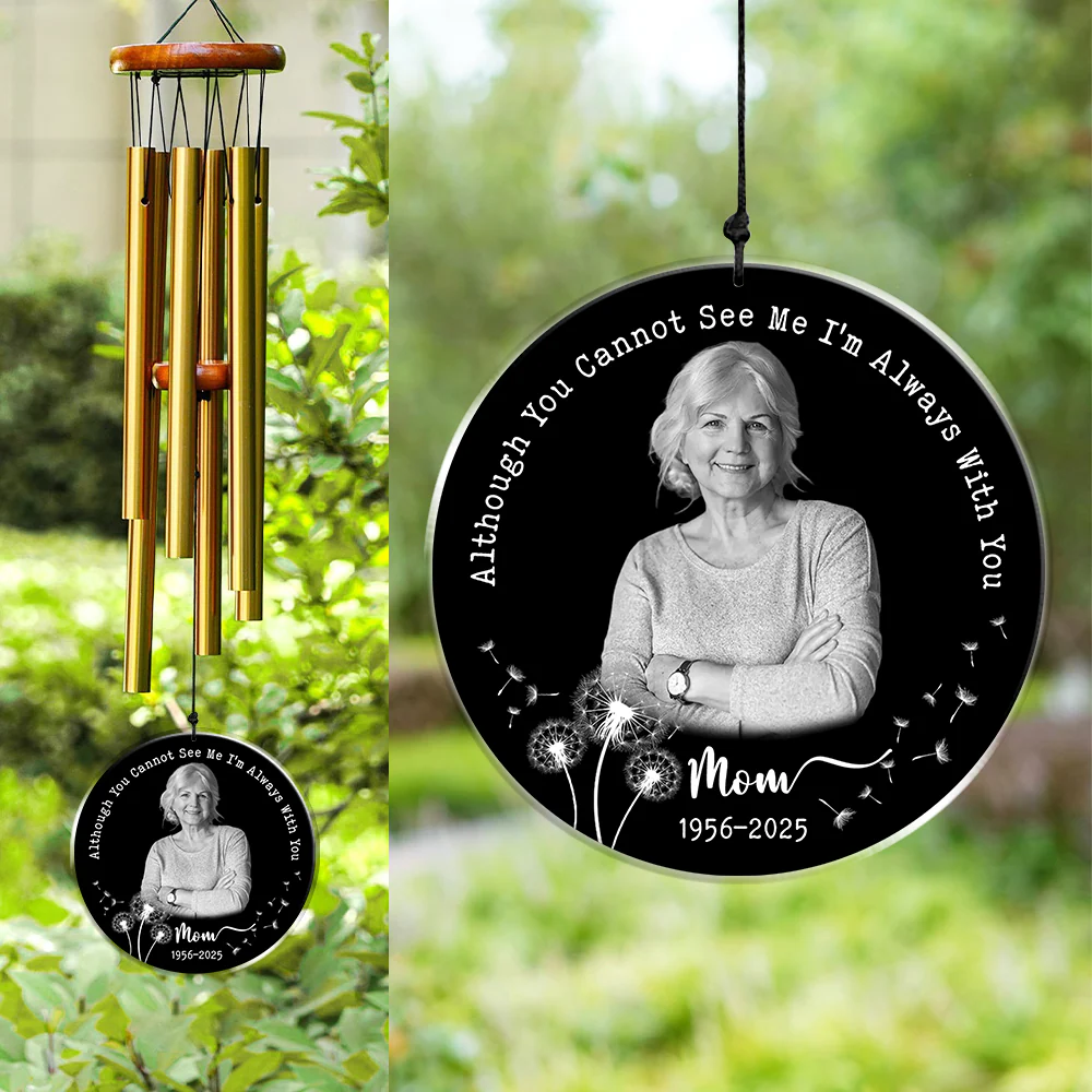 Custom Photo Your Wings Were Ready But Our Hearts Were Not Acrylic Wind Chimes TH10 894211 - Image 4