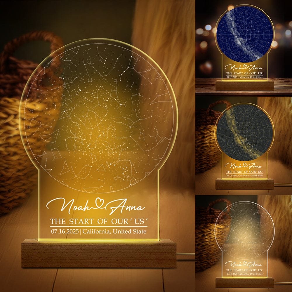 Custom Star Map By Date Anniversary Gift Acrylic Plaque LED Night Light TH10 892277 - Image 5