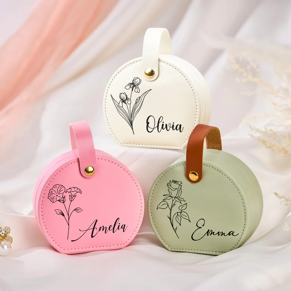 Custom Your Name On Jewelry Box With Handle TH10 894291 - Image 5