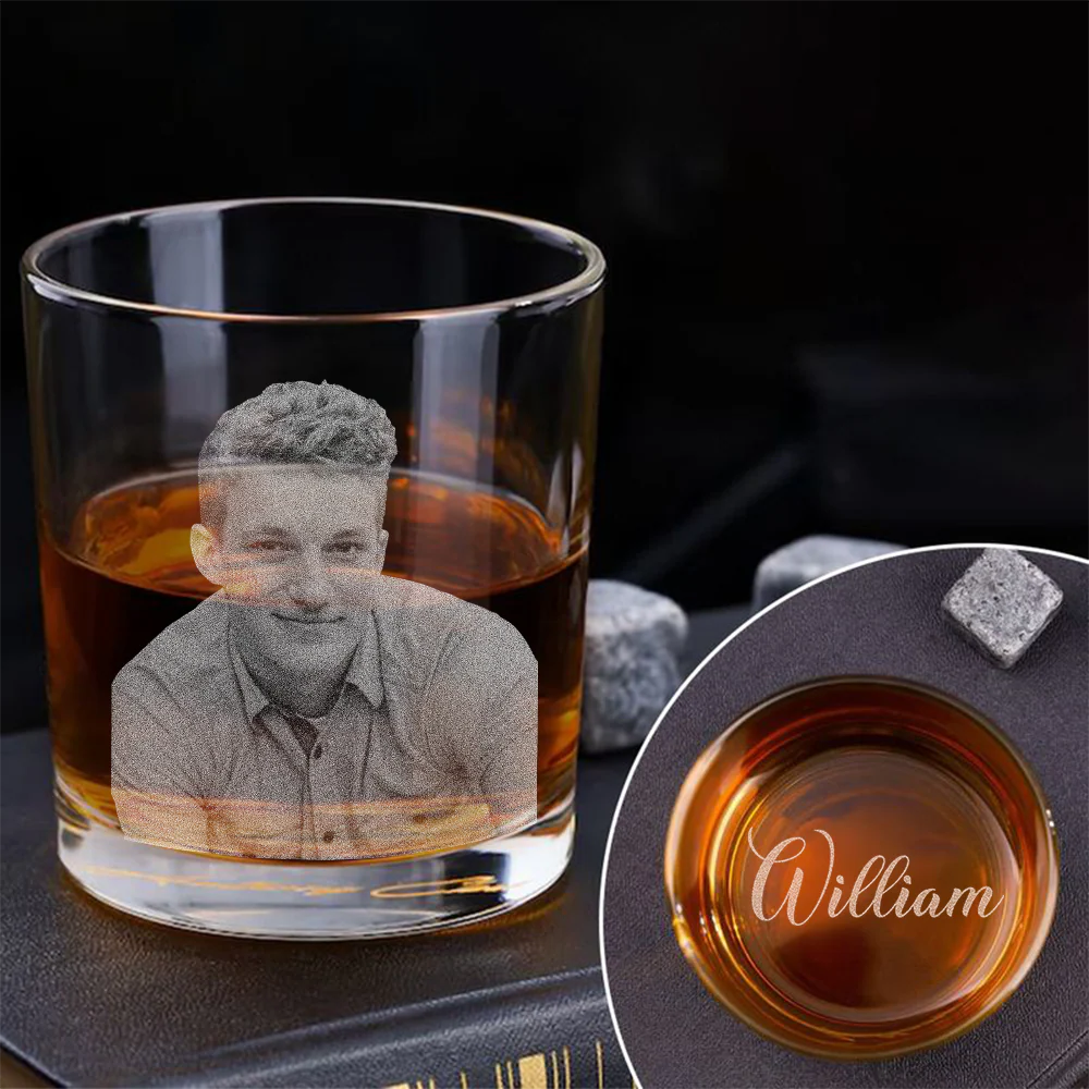 Custom Your Photo And Name Whiskey Glass TH10 892773 - Image 3