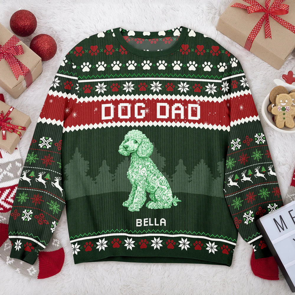 Dog Mom Dog Dad Ugly Sweater For Christmas TH10 896067 - Image 4