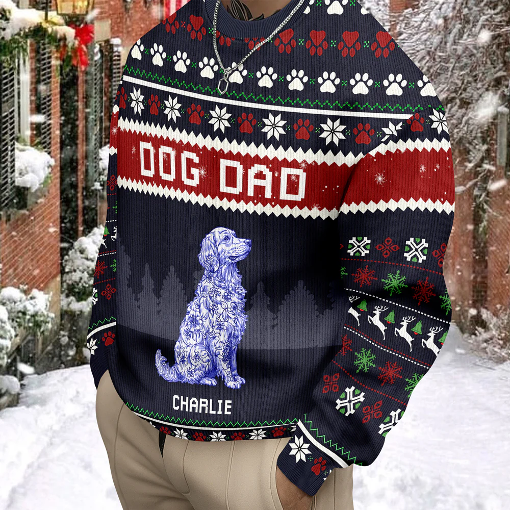 Dog Mom Dog Dad Ugly Sweater For Christmas TH10 896067 - Image 5