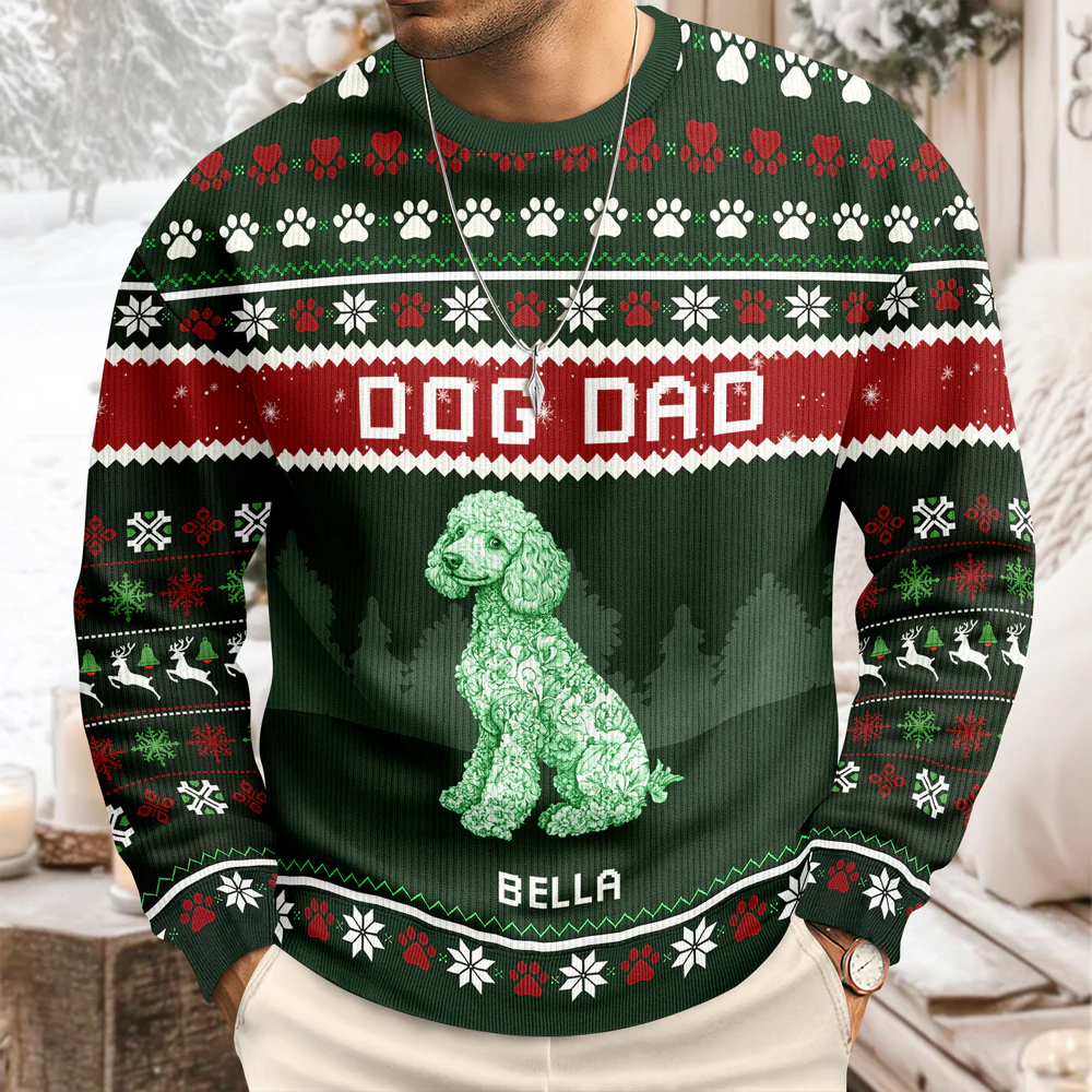 Dog Mom Dog Dad Ugly Sweater For Christmas TH10 896067 - Image 7