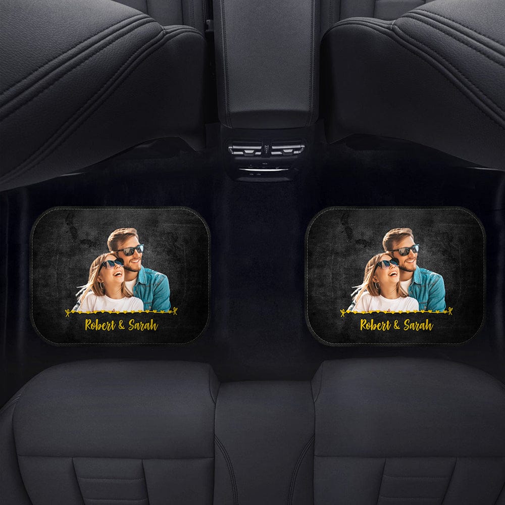 Drive Safe I Need You Here With Me Car Mats, Upload Photo, HN590 - Image 6