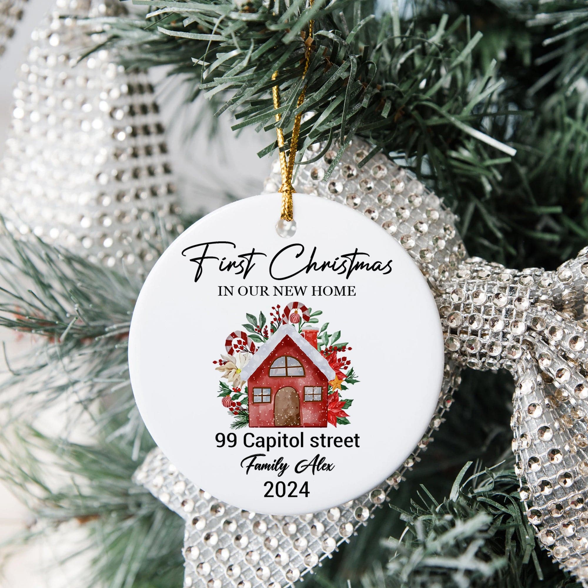 First Christmas In Our New Home Christmas Ceramic Ornament TH10 891365 - Image 3