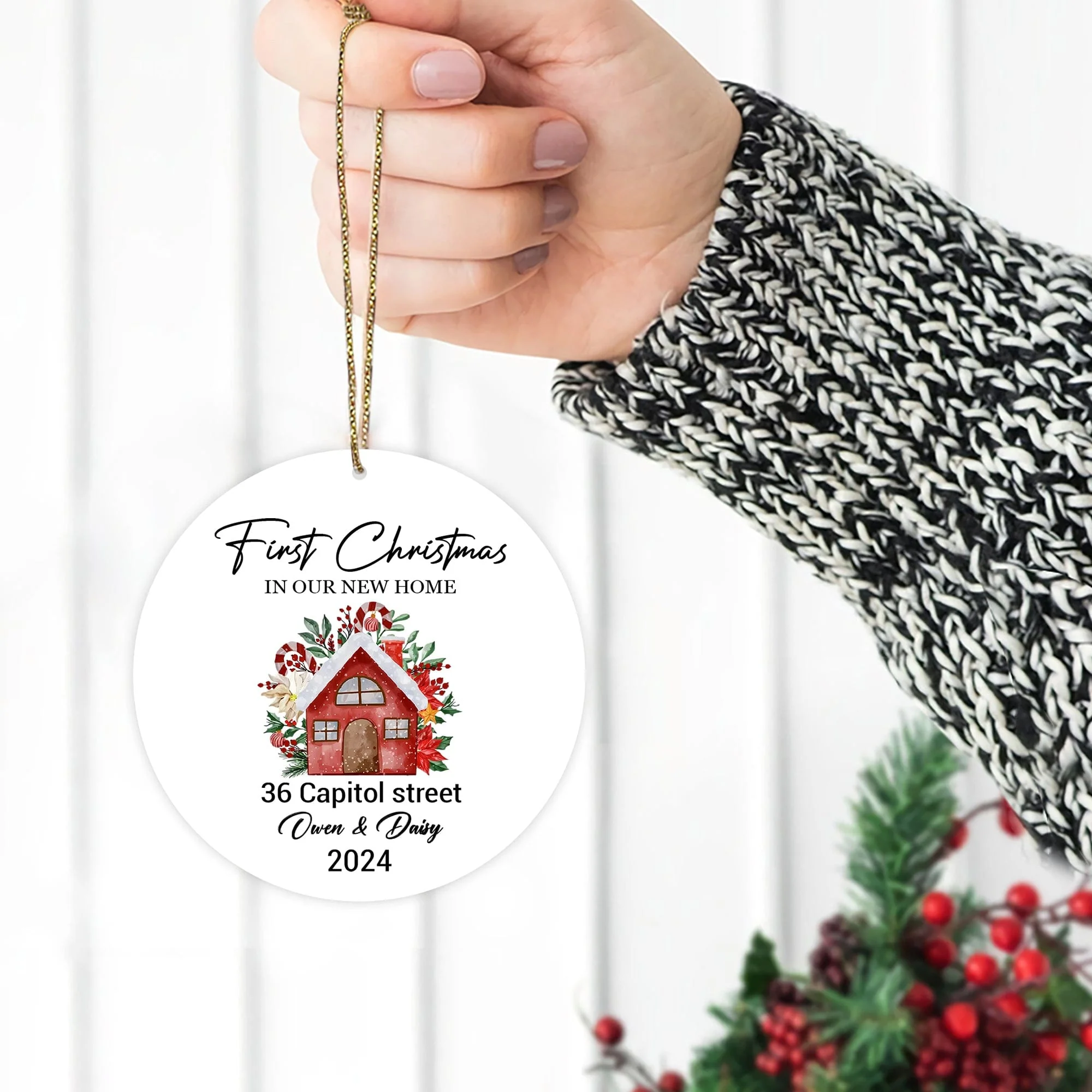 First Christmas In Our New Home Christmas Ceramic Ornament TH10 891365 - Image 4