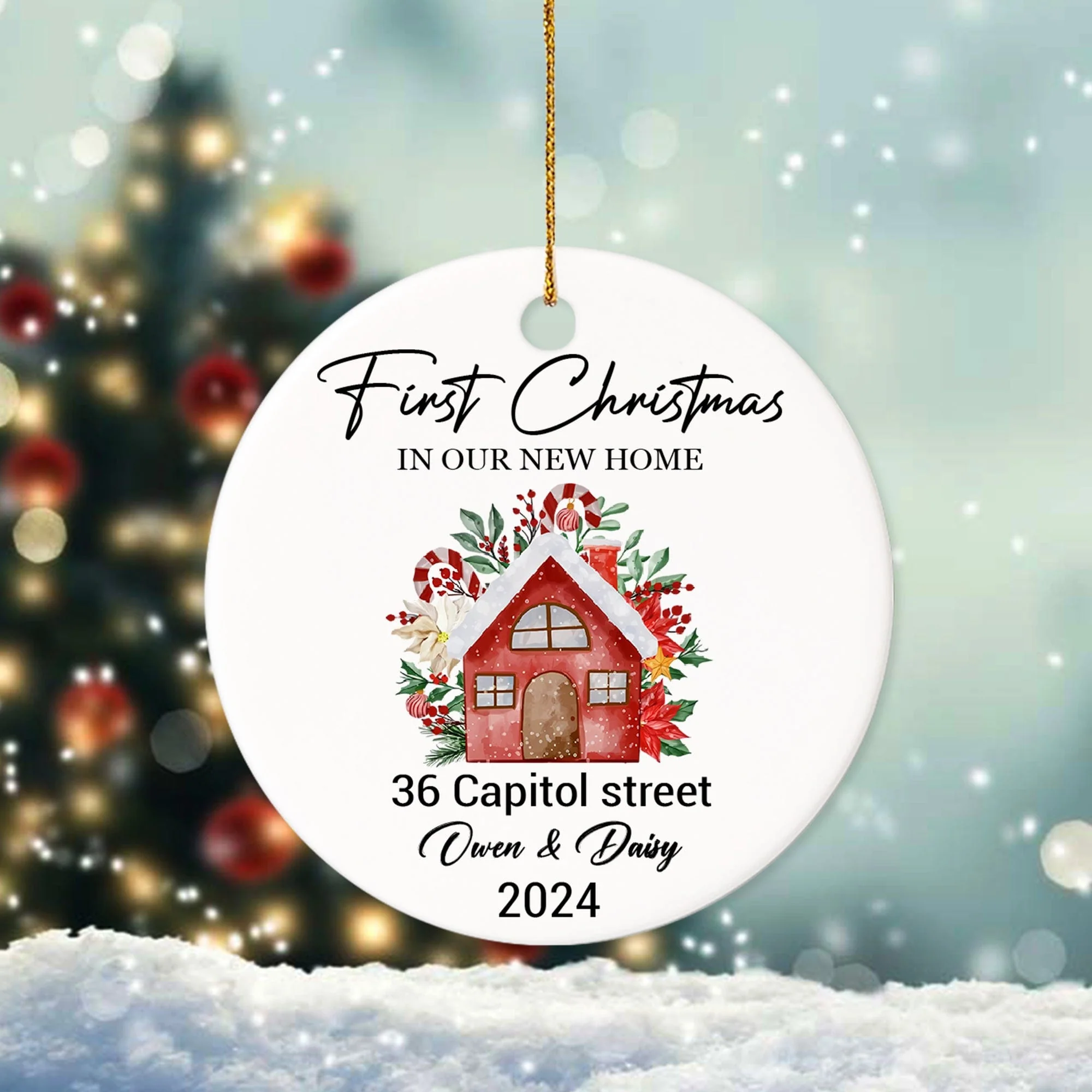 First Christmas In Our New Home Christmas Ceramic Ornament TH10 891365 - Image 5