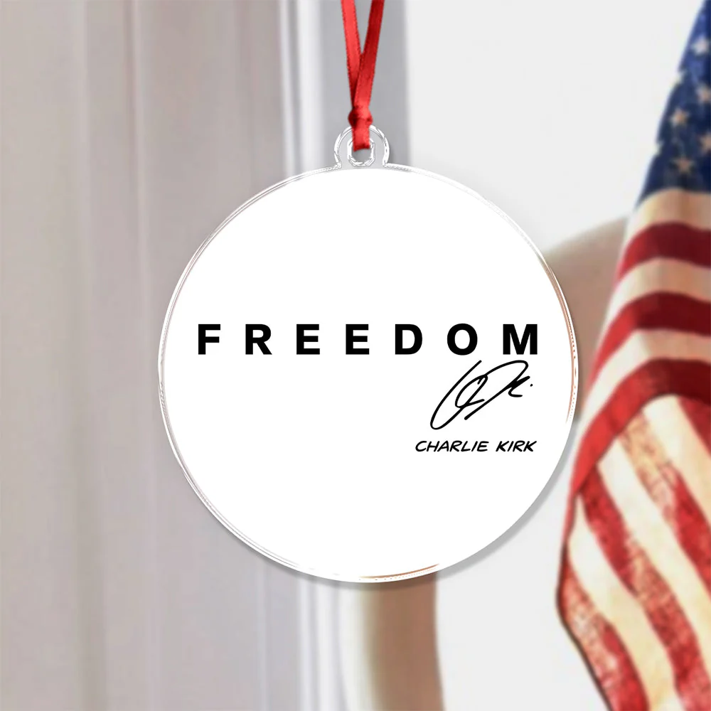 Freedom Charlie Kirk Christmas Acrylic Ornament TH10 64591 - Image 7