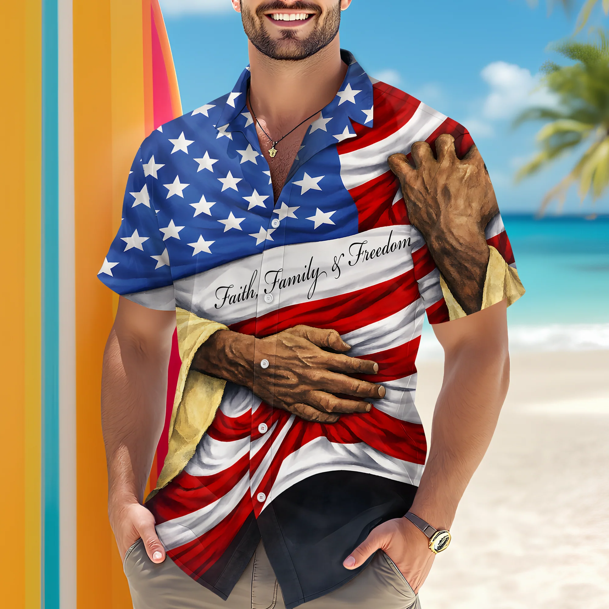 God Bless America Hawaii Shirt TH10 898729 - Image 6