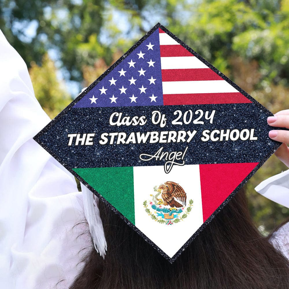 Custom Country Flag Graduation Toppers, Graduation Gift HN590 - Image 2