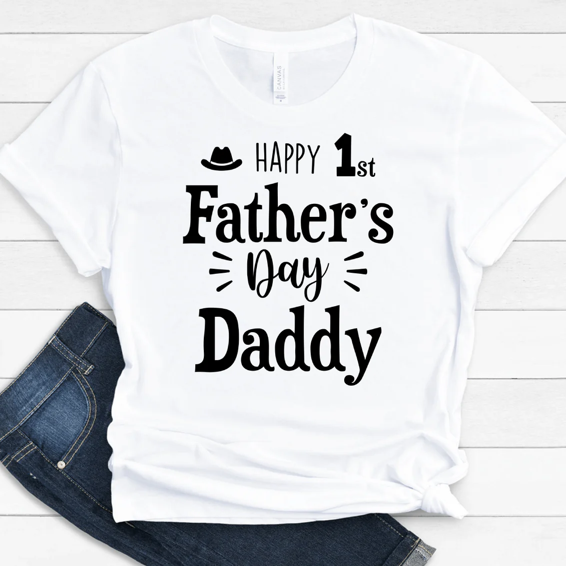 Happy 1st Father's Day Family T-shirt, HN590