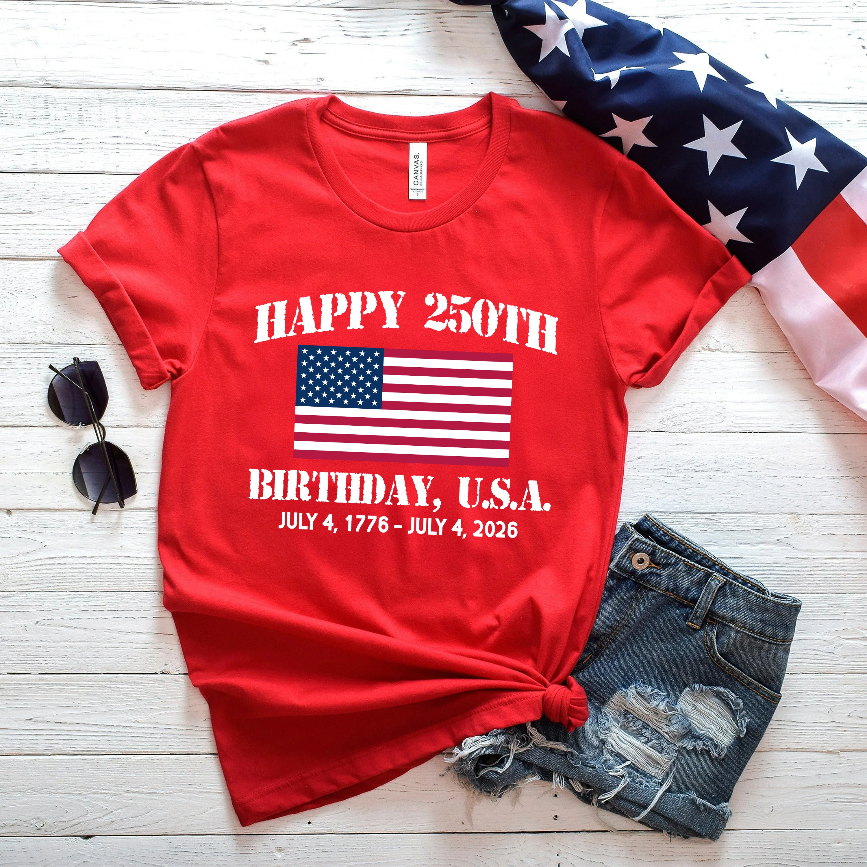 Happy 250th Birthday America Shirt TH10 898449 - Image 5