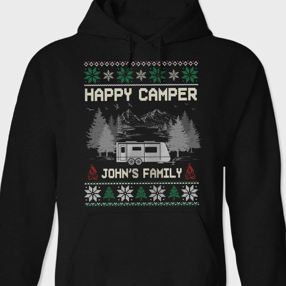 Happy Camper Christmas Sweatshirt Personalized Gift TA29 889845 - Image 3