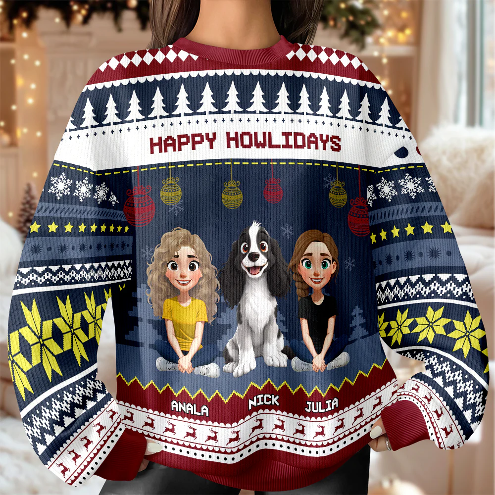 Happy Howlidays Ugly Sweater For Dog Lover TH10 896287 - Image 4
