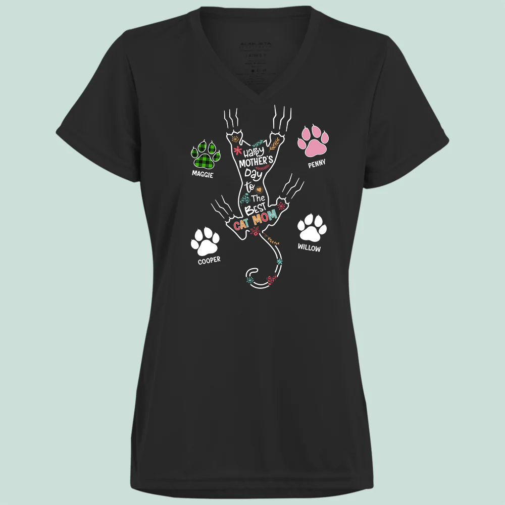 Happy Mother's Day To The Best Cat Mom Front Shirt N304 889043 - Image 4