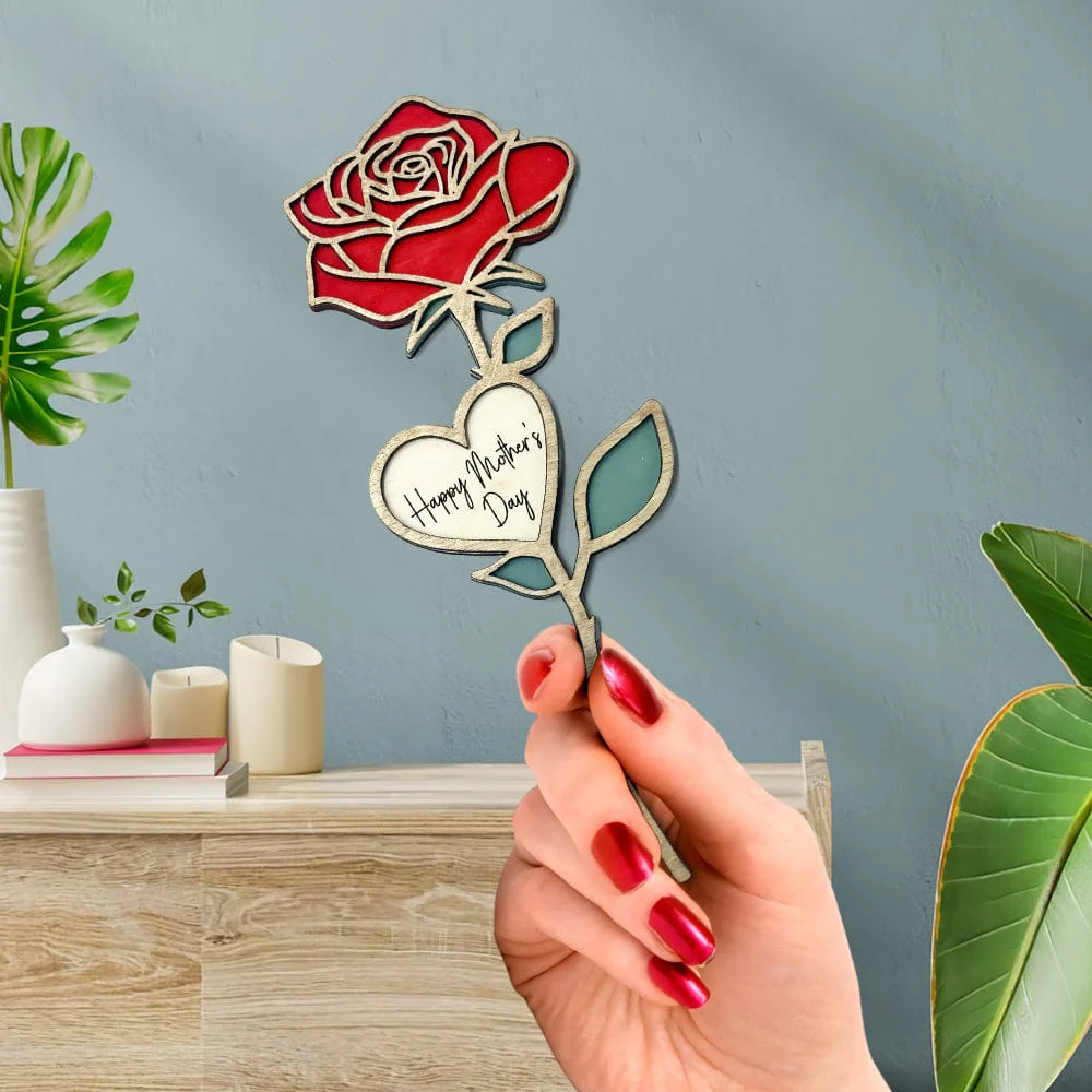 Happy Mother's Day Wood Flower Personalized Gift TA29 890839 - Image 3