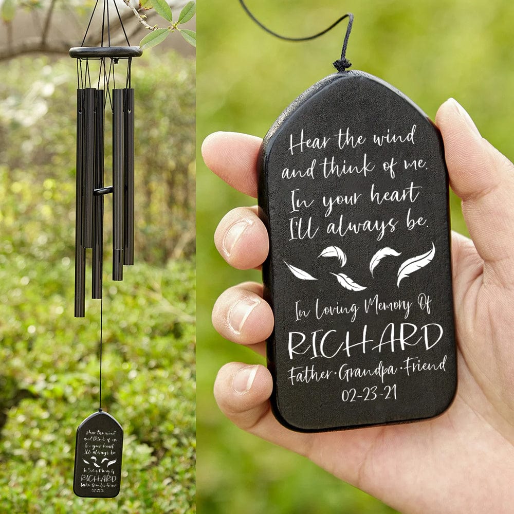 Hear The Wind And Think Of Me Memorial Wind Chimes Personalized Gifts N304 889917 - Image 2
