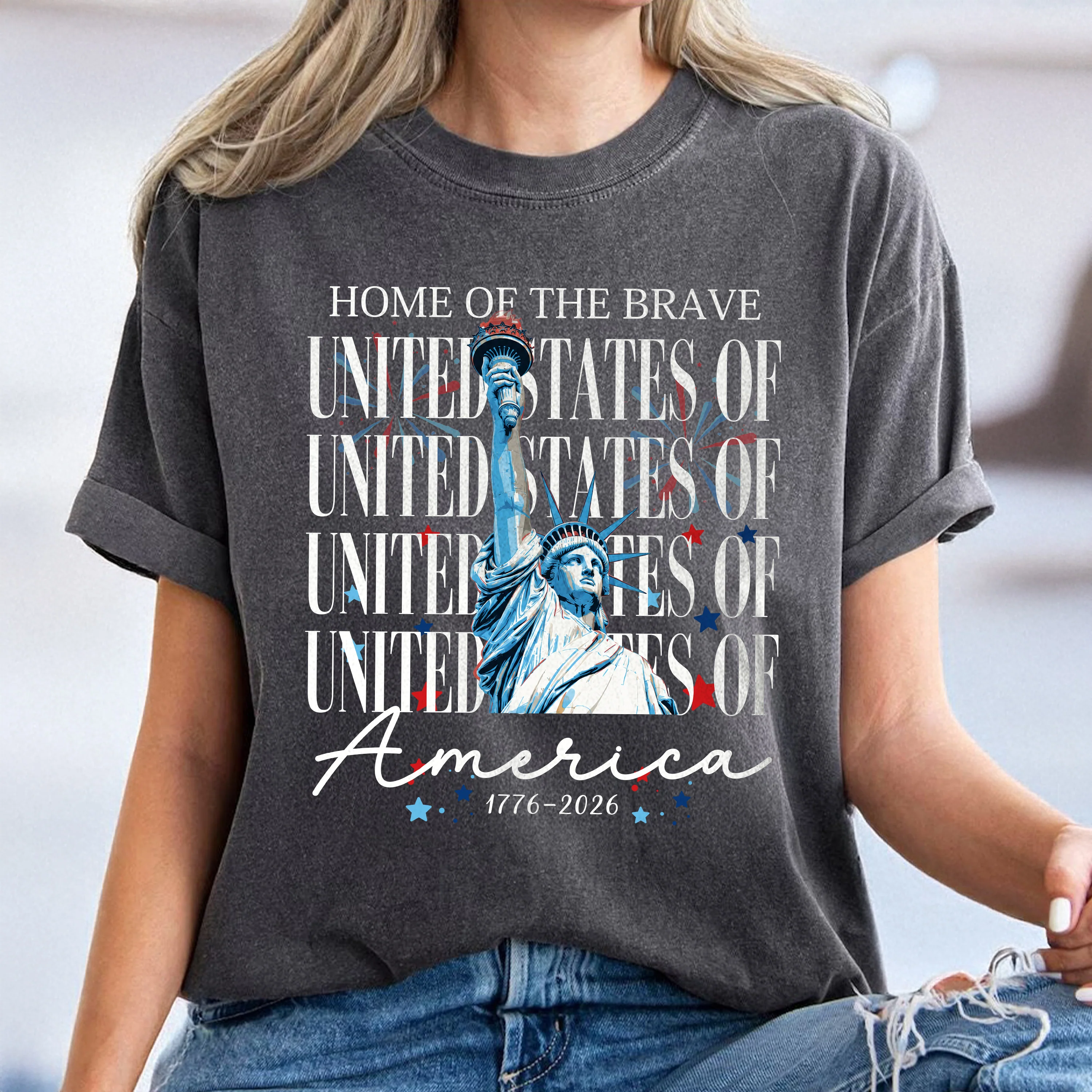 Home Of The Brave United States Of America 1776 - 2026 Comfort Shirt TH10 170147 - Image 4