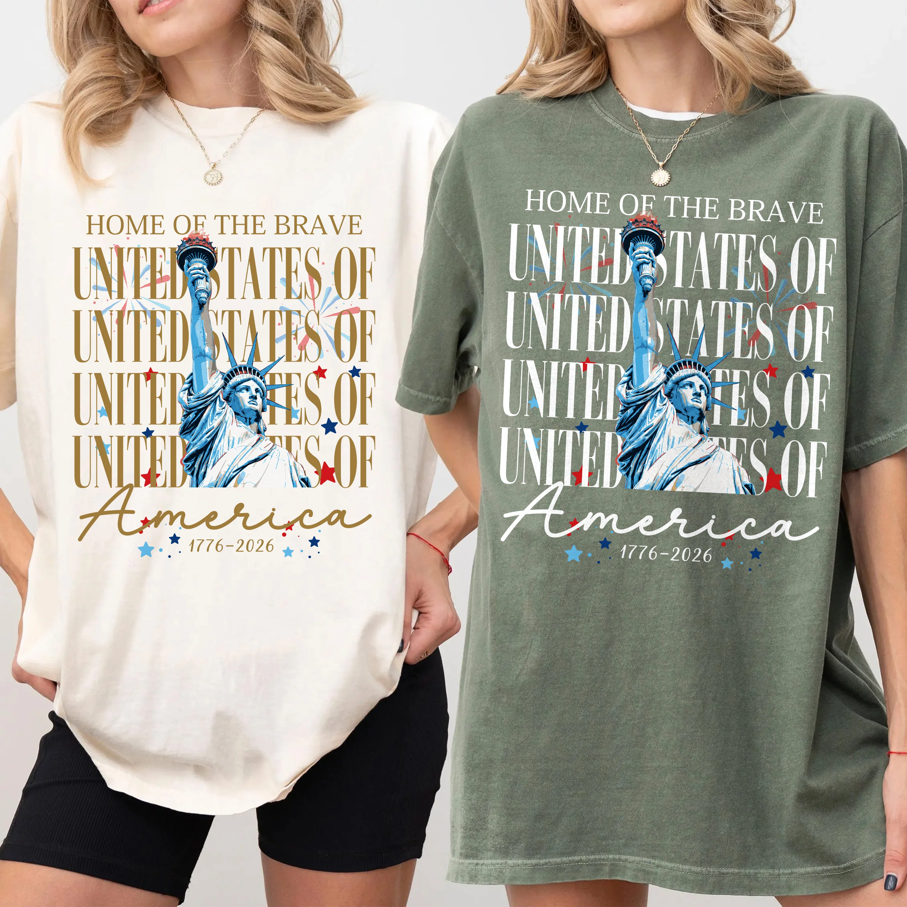 Home Of The Brave United States Of America 1776 - 2026 Comfort Shirt TH10 170147 - Image 6