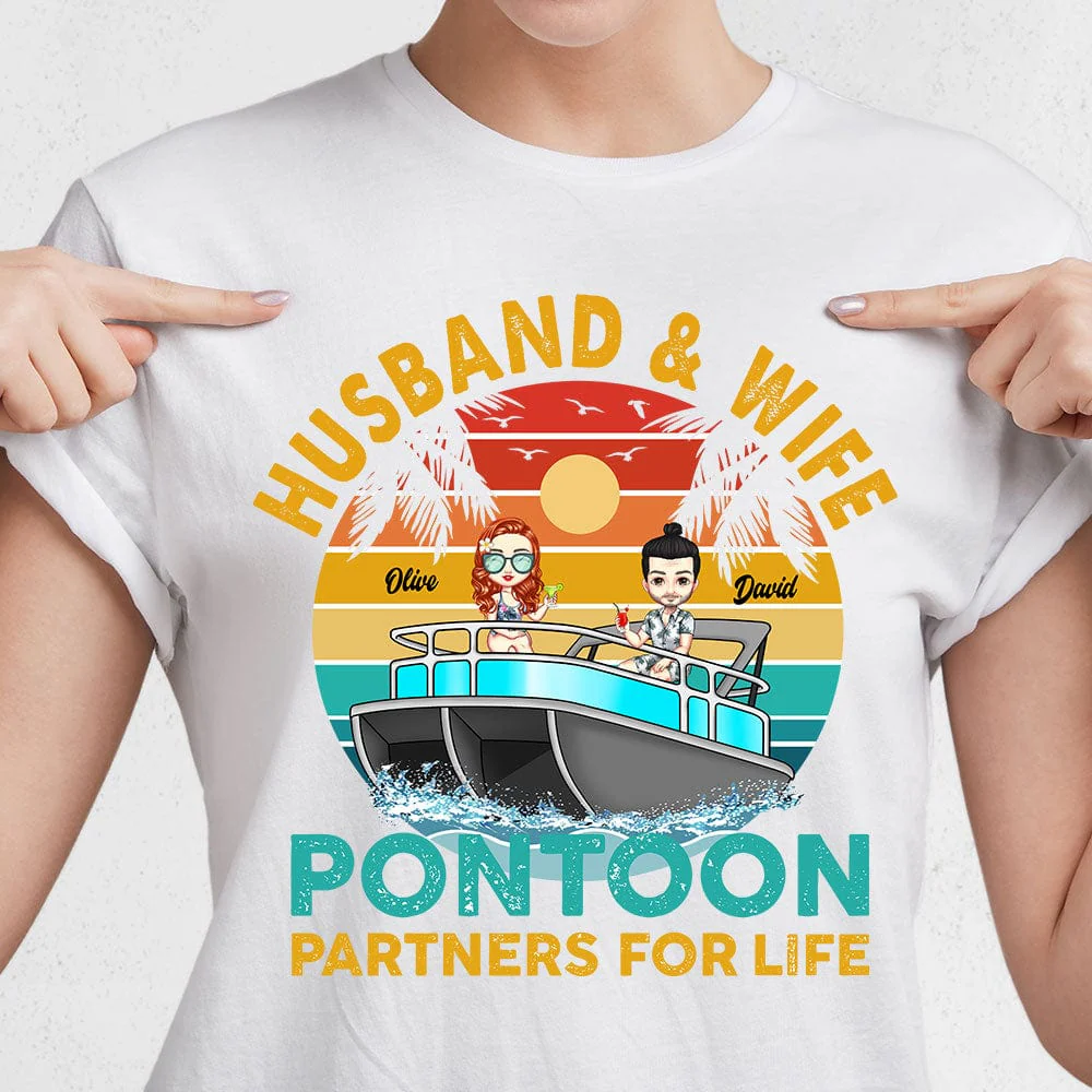 Husband And Wife Travel Partners For Life Beach Shirt TA29 889643 - Image 2