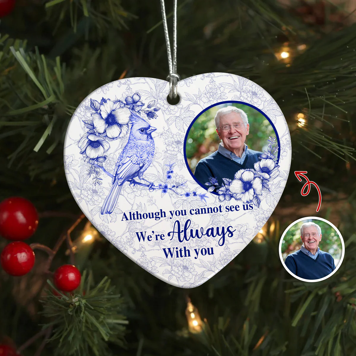 I'm Always With You Memorial Ceramic Ornament For Christmas TH10 894905 - Image 2