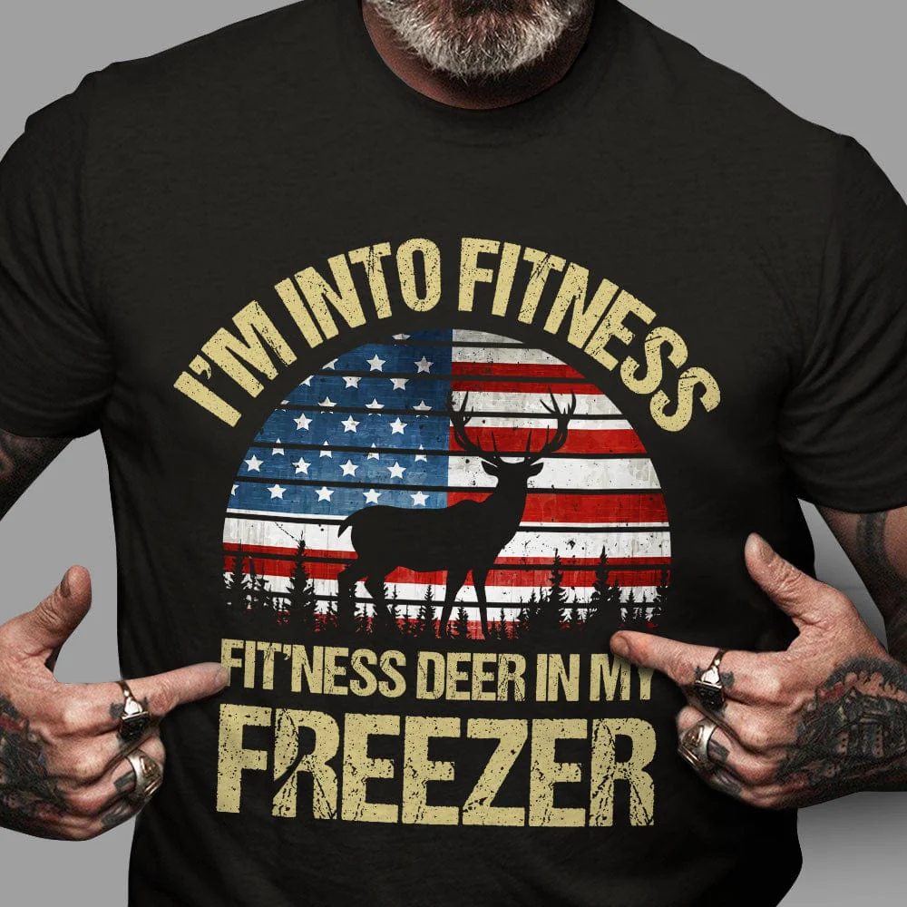 Im Into Fitness Deer In My Freezer Shirt Personalized Gift TH10 892171 - Image 2