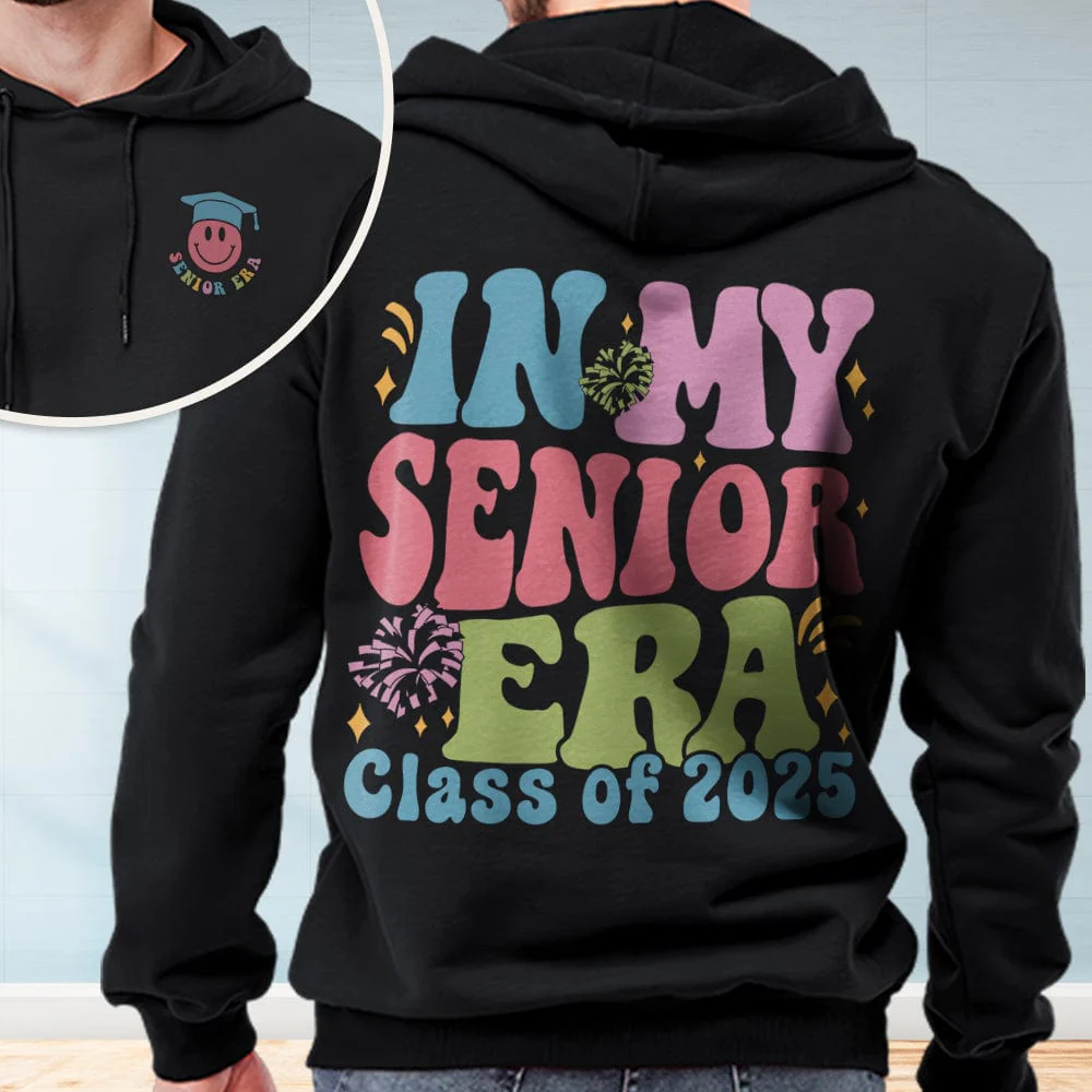 In my Senior Era 2024 Dark Shirt Personalized Gift K228 890049 - Image 6