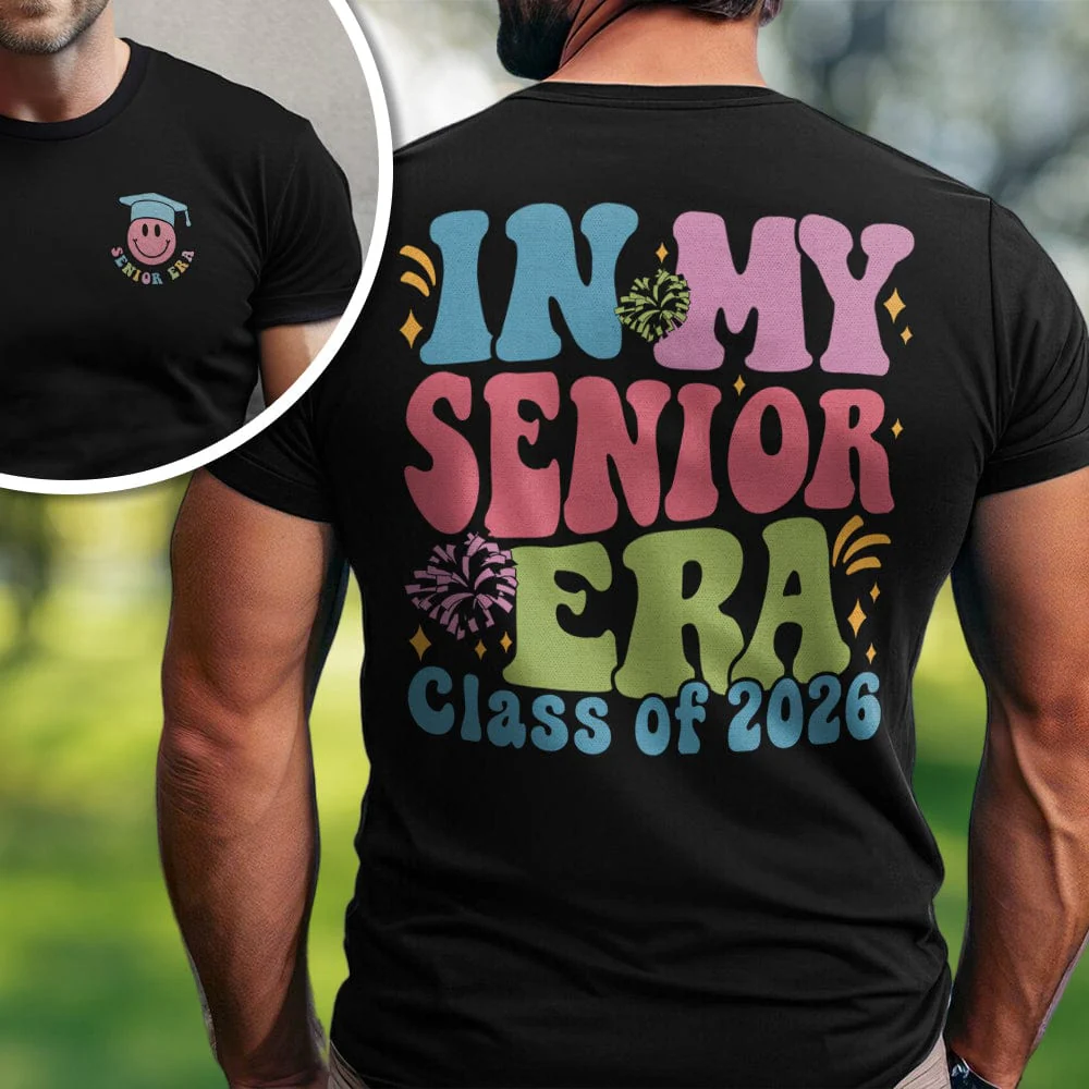 In my Senior Era 2024 Dark Shirt Personalized Gift K228 890049 - Image 7